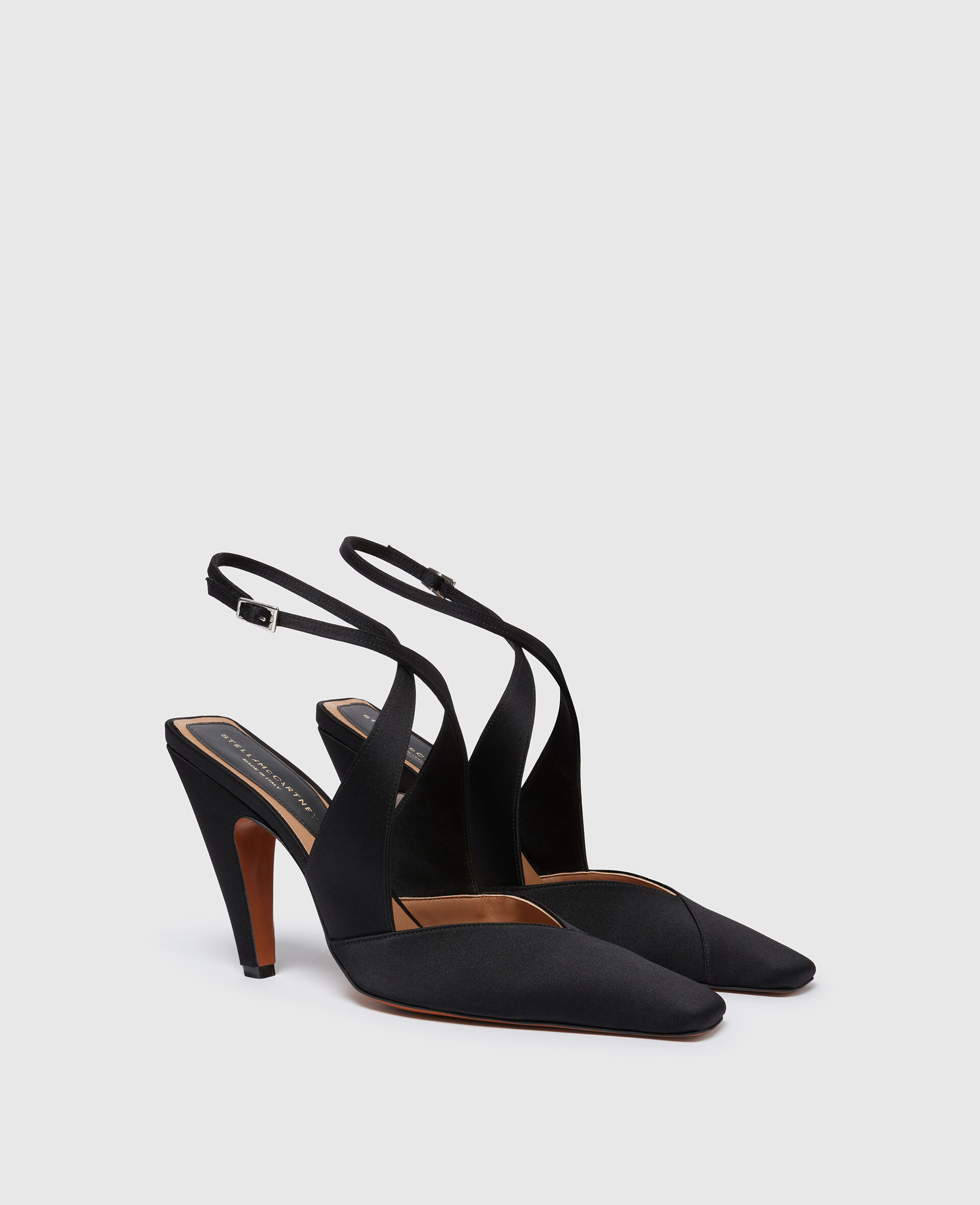 Stella Spur Heeled Pump-Black-medium
