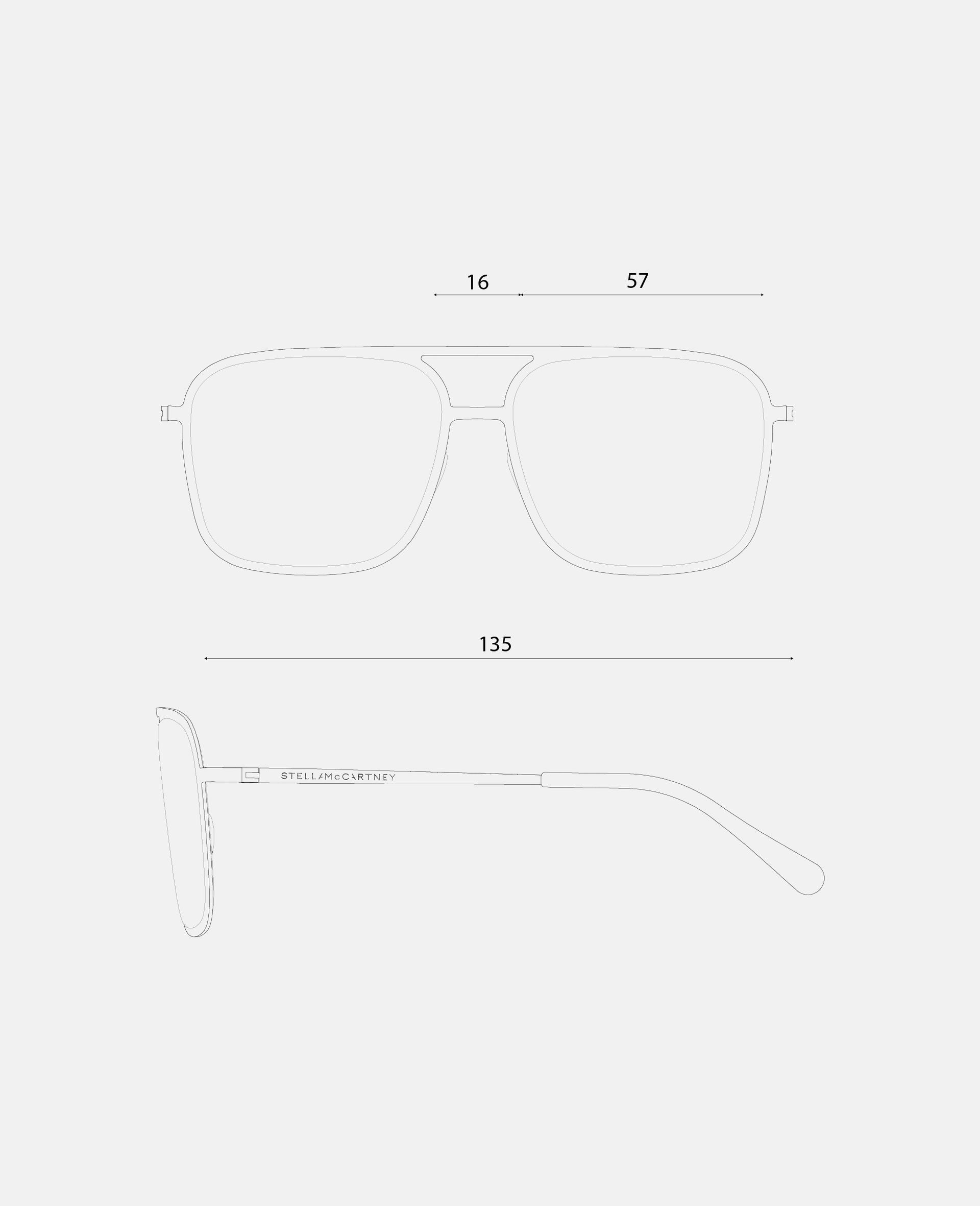 Lunettes de soleil carrées oversize-Gold-large image number 3