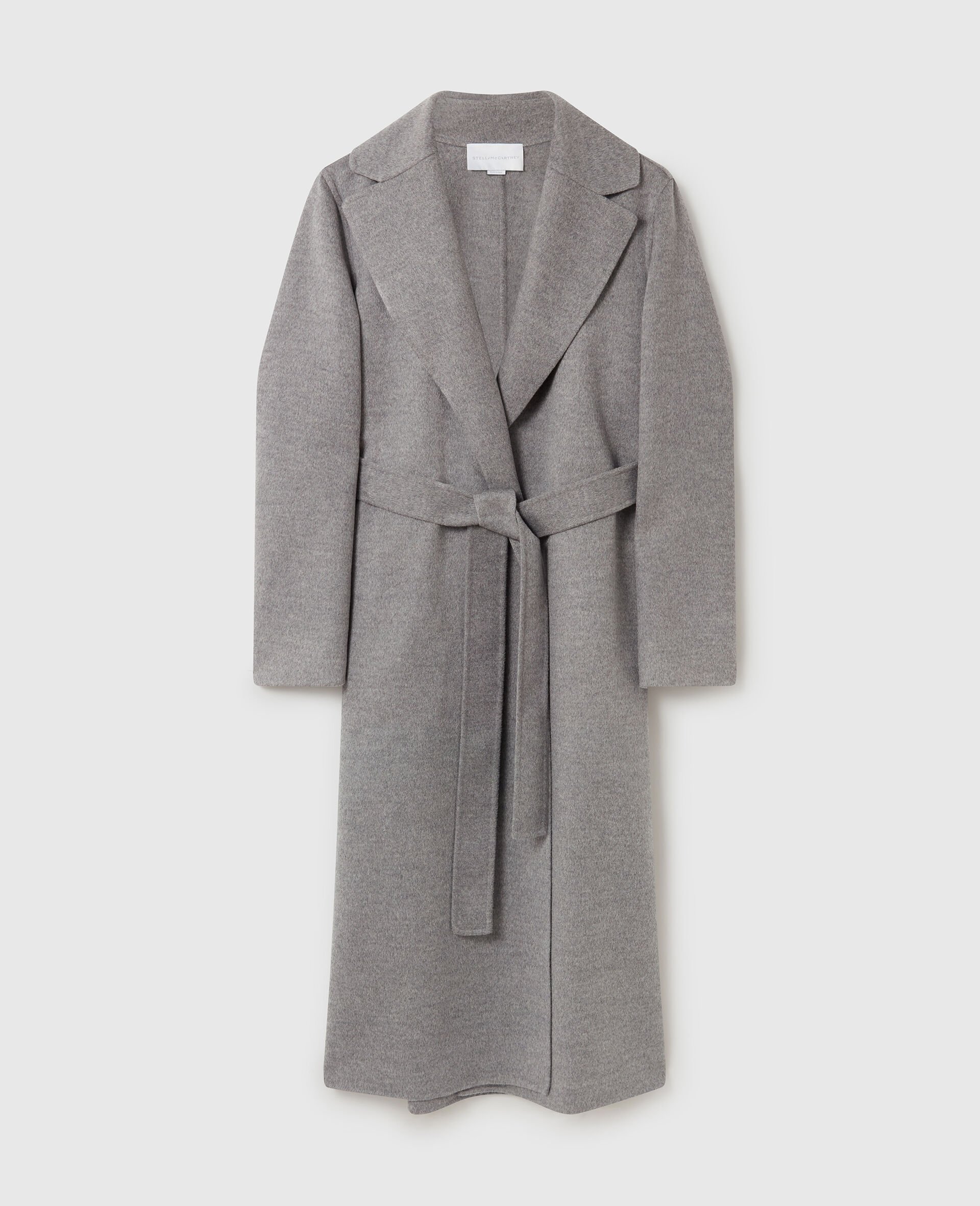 Double-Faced Belted  Coat-Brown-large image number 0