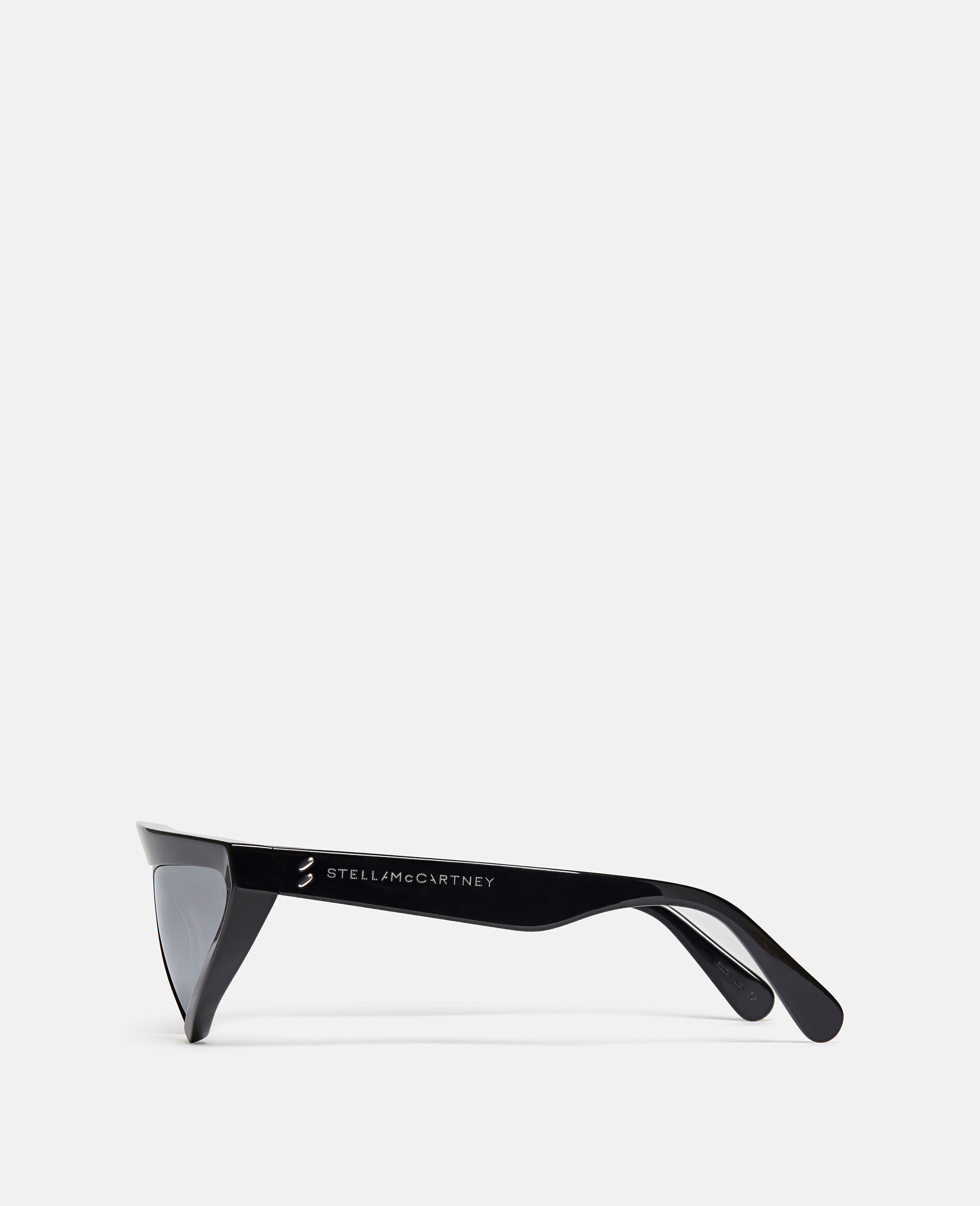 Cut-Eye Fashion Sunglasses-Black-large image number 2