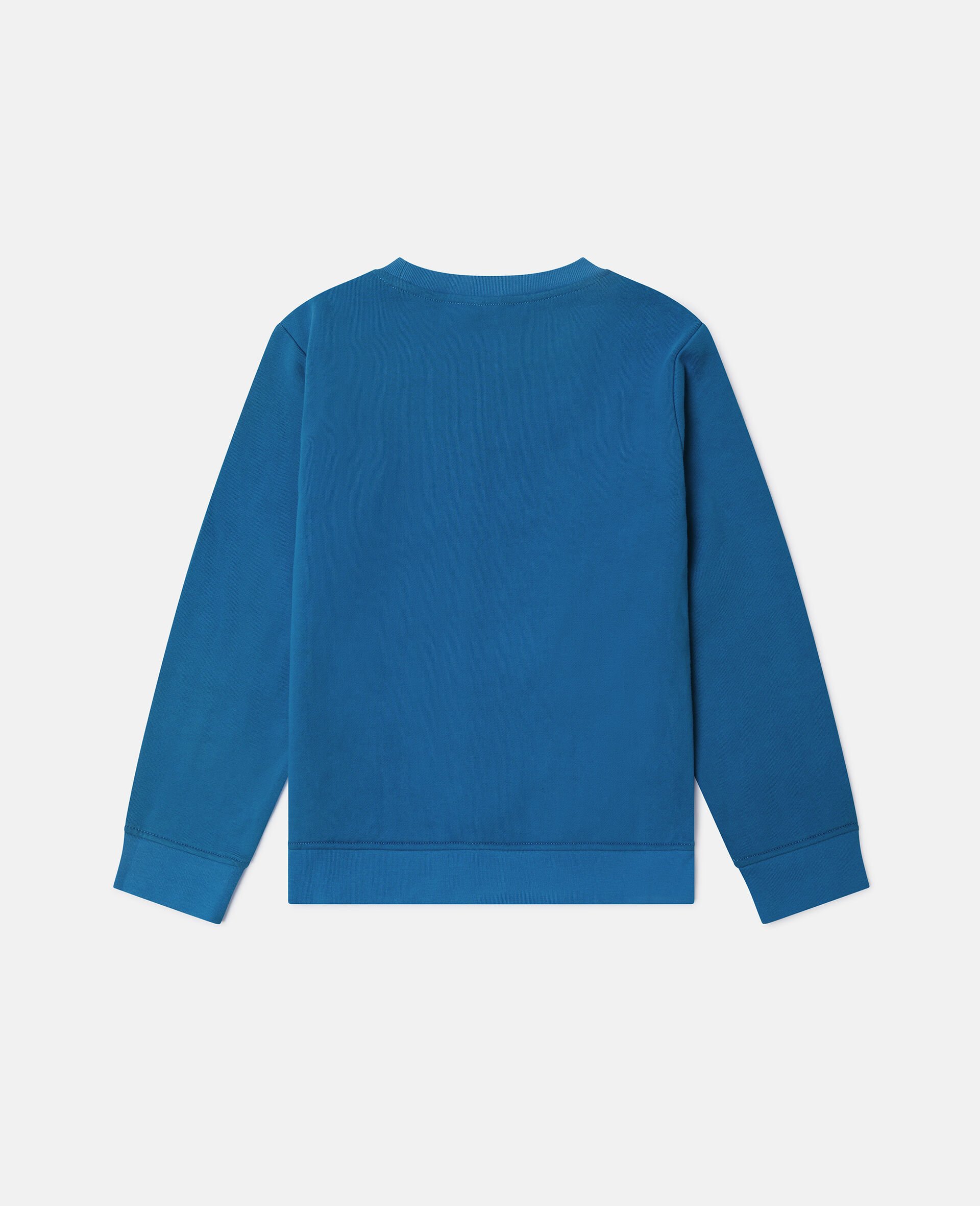 Monster Graphic Crewneck Sweatshirt-Blue-large Monster Graphic Crewneck Sweatshirt-Blue-large image number 2