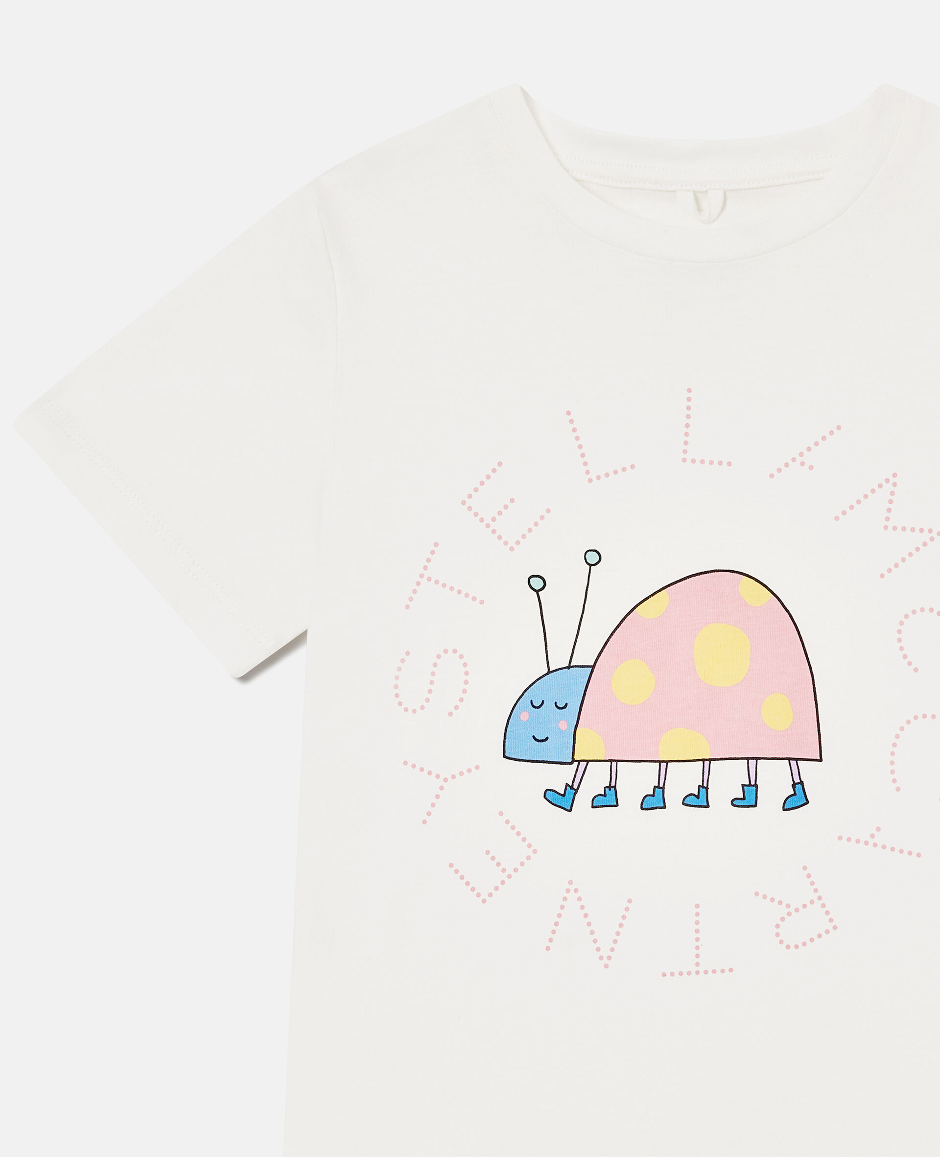 T shirt graphique avec coccinelle-Cream-medium