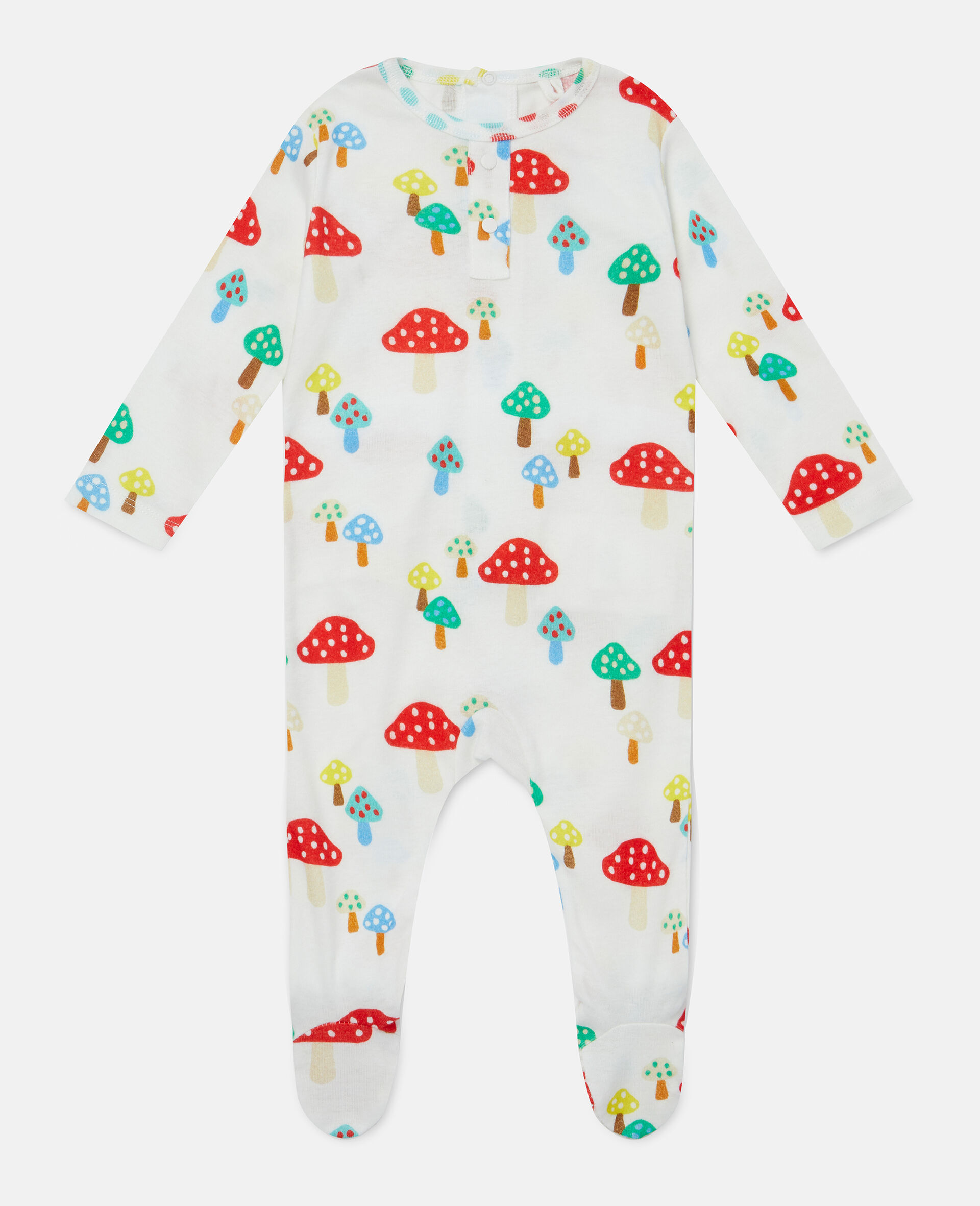 Mushroom Print Cotton Newborn Set-Multicolour-large image number 1