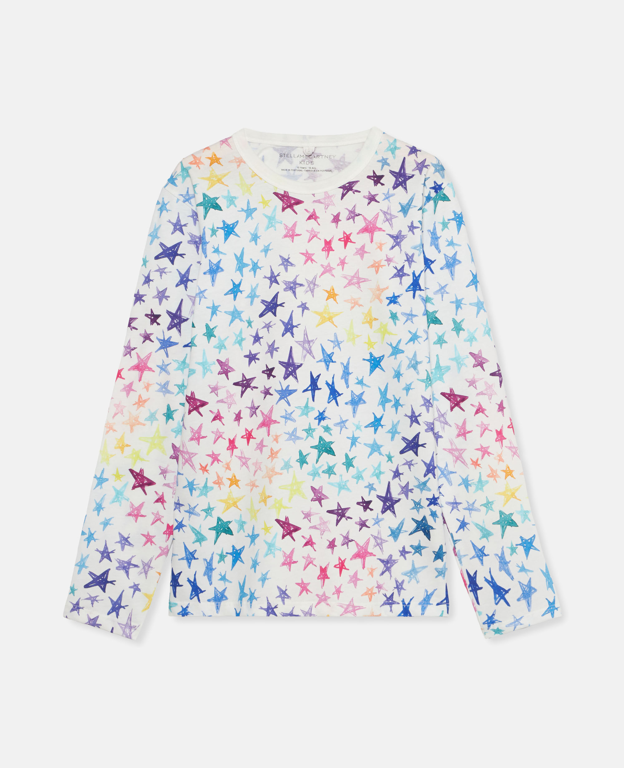 Stella McCartney Kids graphic-print long-sleeve T-shirt - White