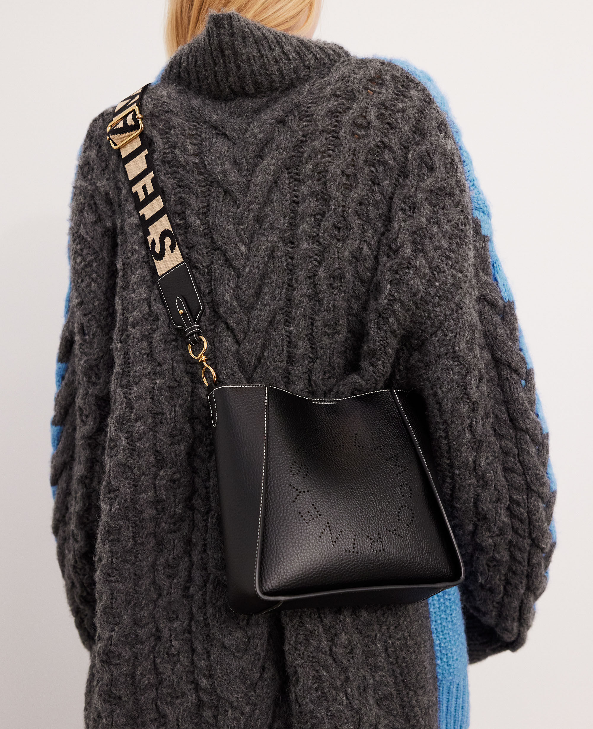 Women Black Logo Square Crossbody Bag | Stella McCartney US Women Black Logo Square Crossbody Bag | Stella McCartney US