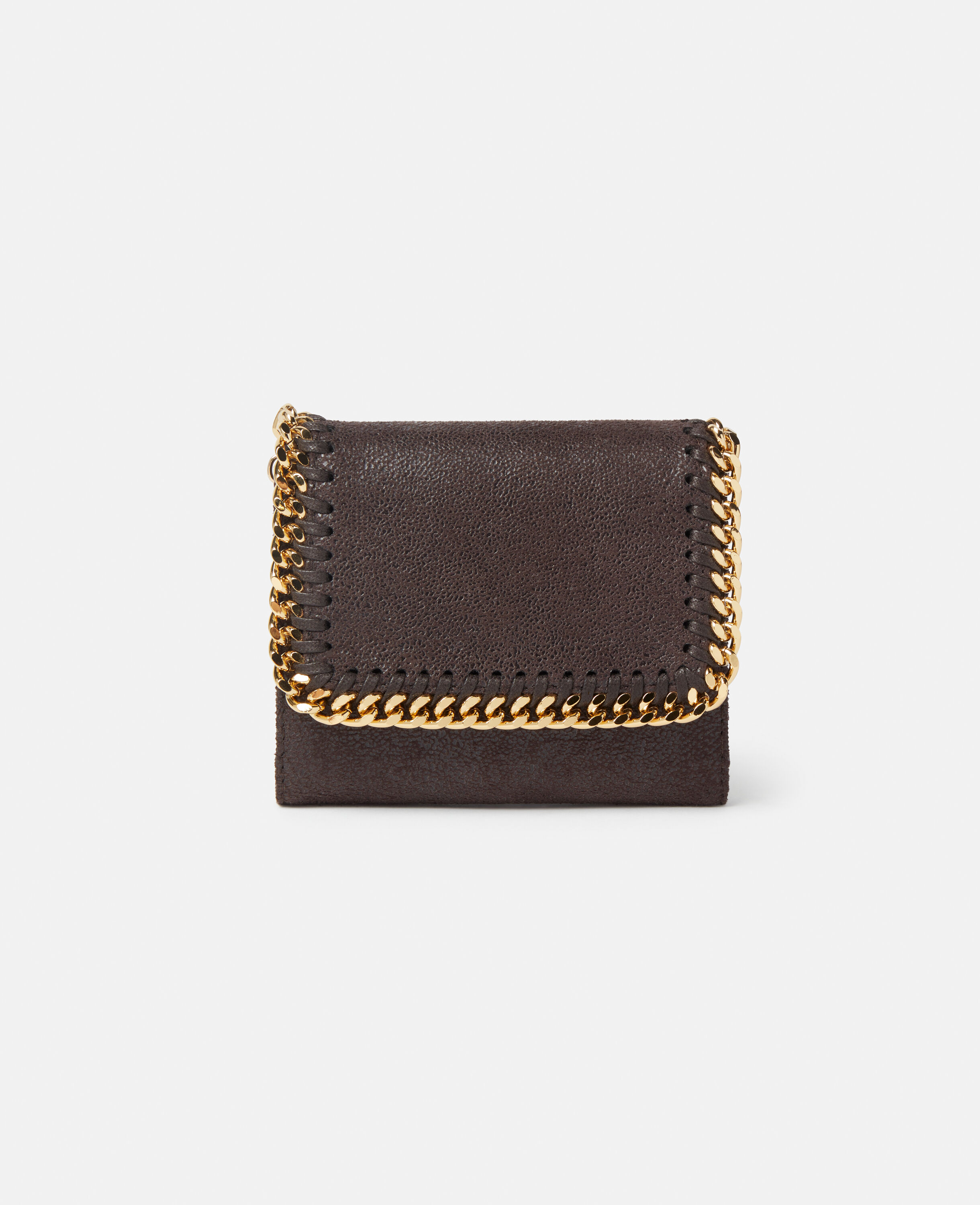Stella McCartney Mini Falabella Flap Wallet in Black Womens Accessories Wallets and cardholders 