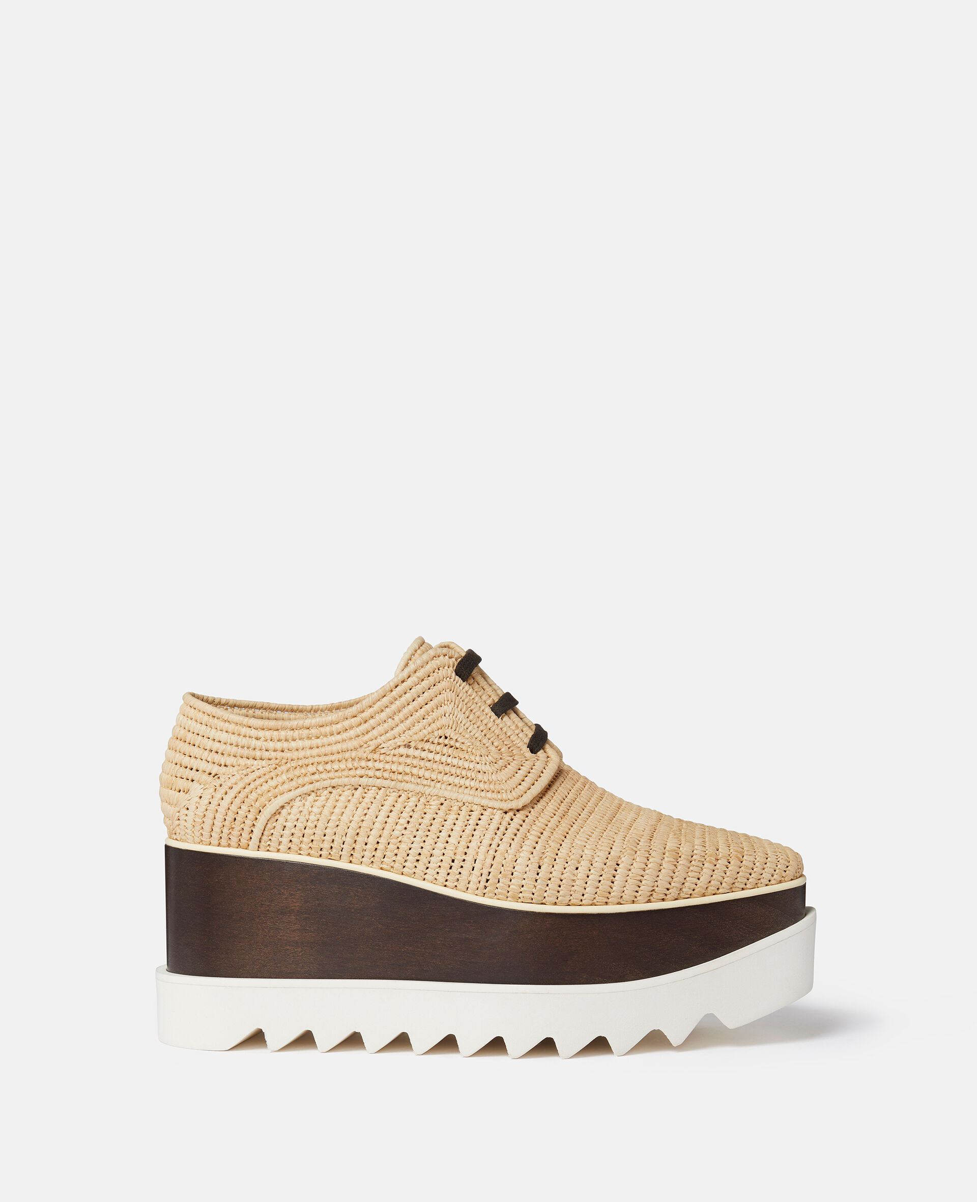 Elyse Plateauschuhe aus Bast -Beige-large image number 0