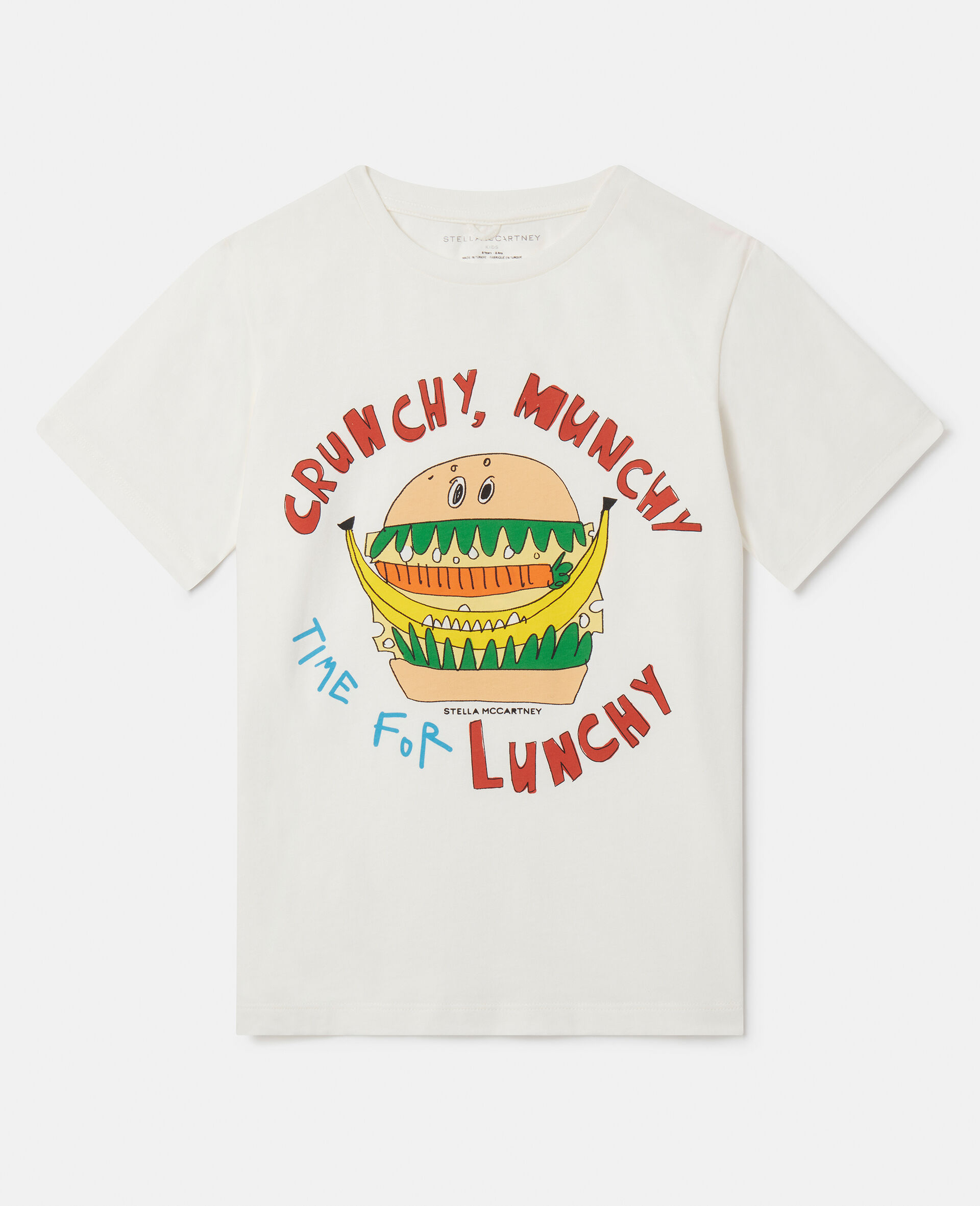 T-Shirt mit Crunchy Lunchy Motiv-Cream-medium