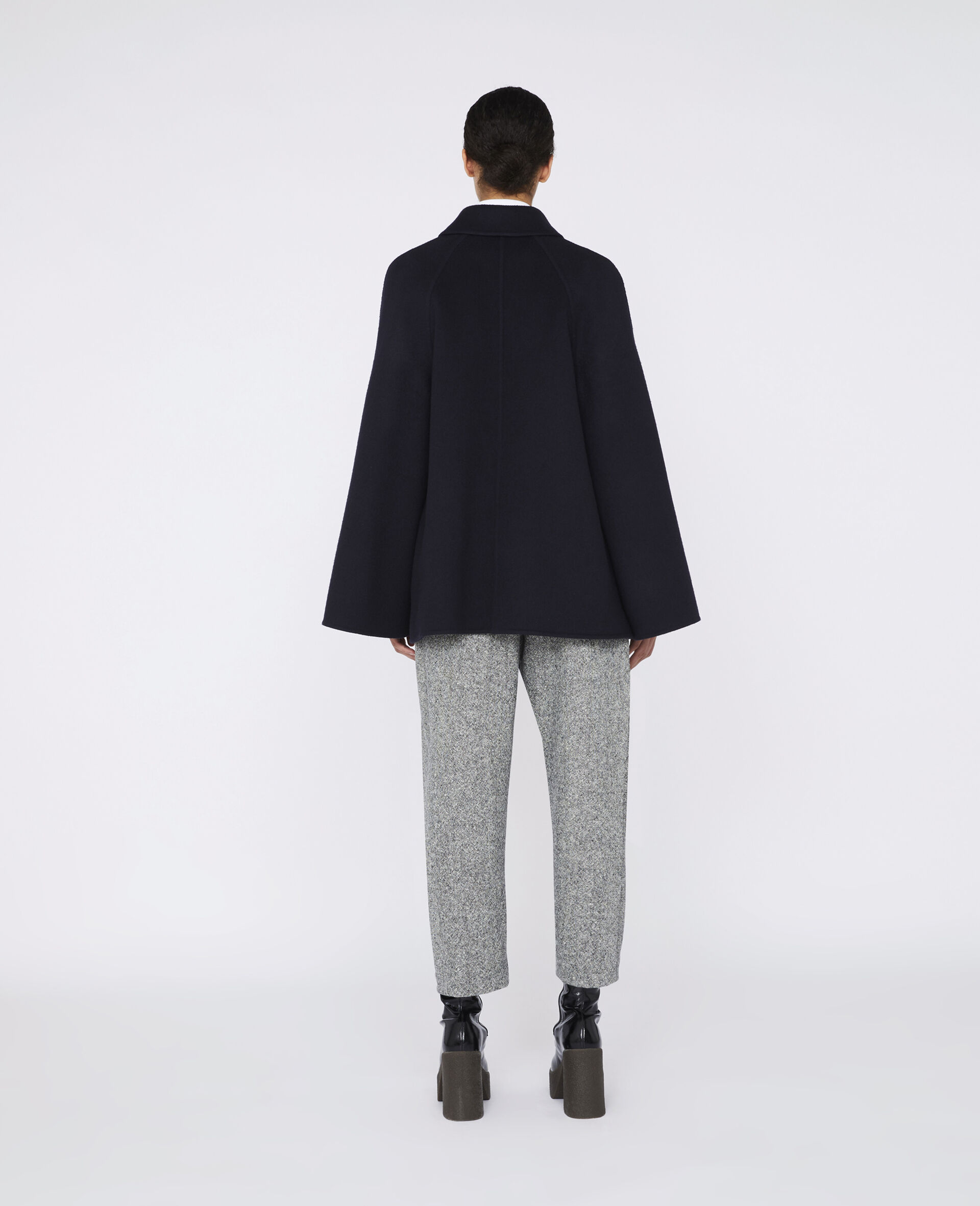 Dawson Wool Trousers-Grey-model