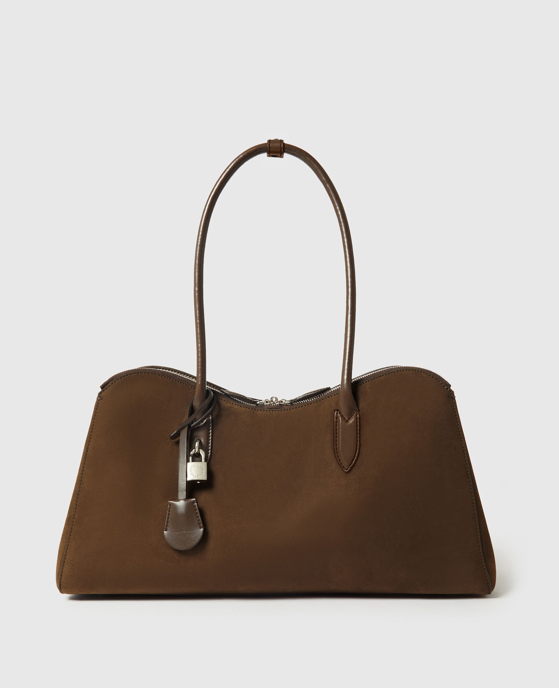 Ryder Suede Tote Bag-Brown-medium