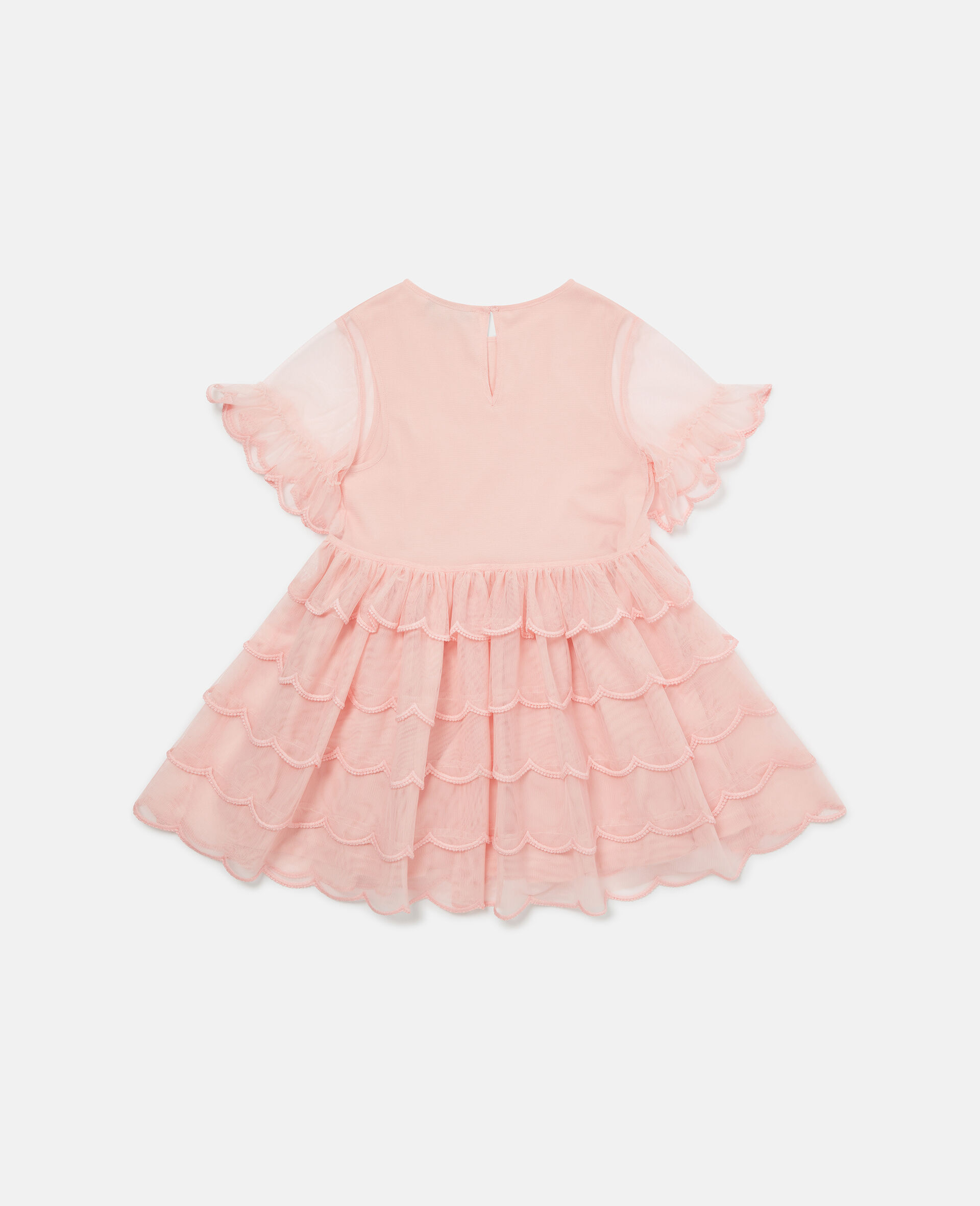 Tiered Ruffle Dress-Pink-large image number 2