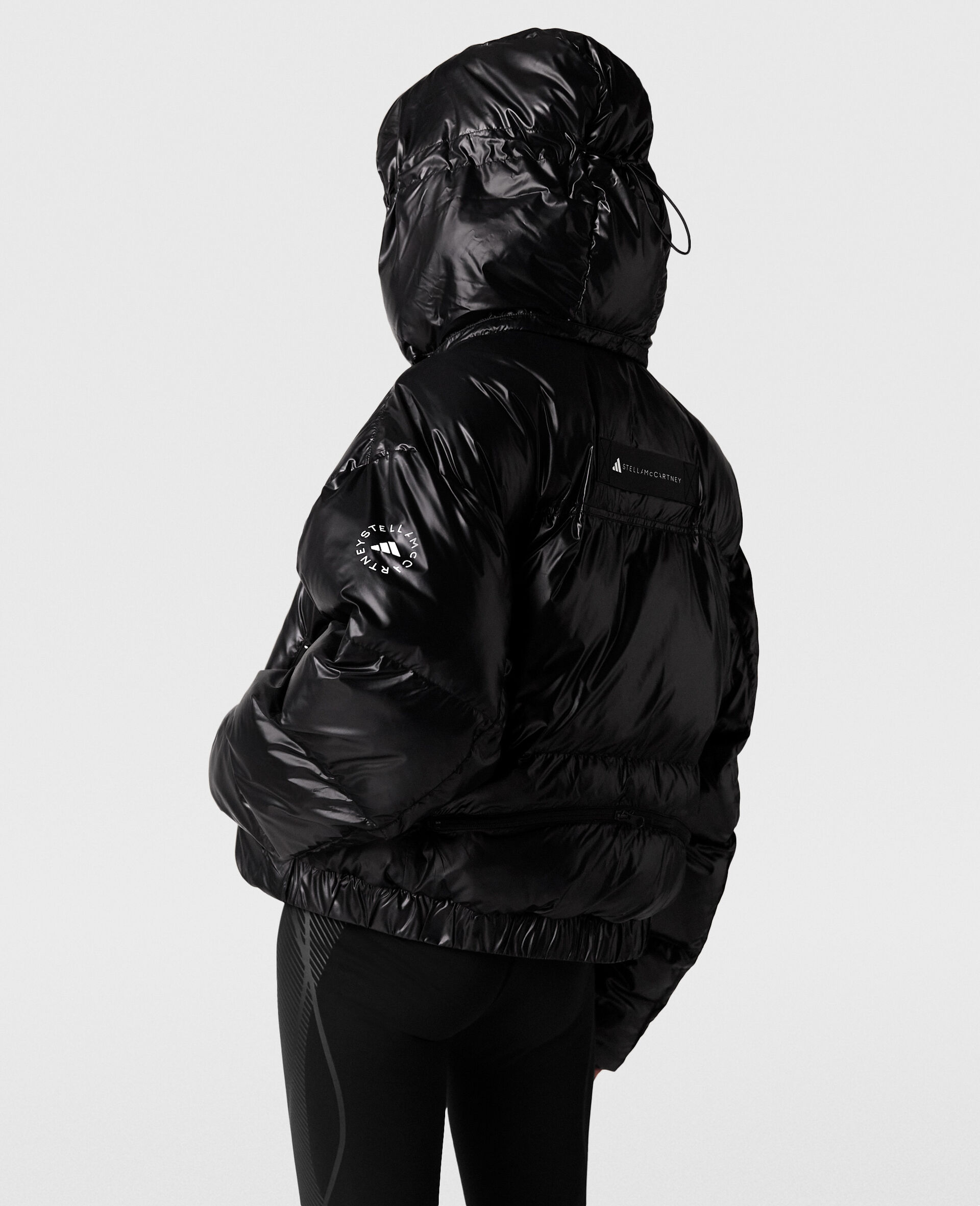 TrueNature Short Padded Coat-Black-large image number 3