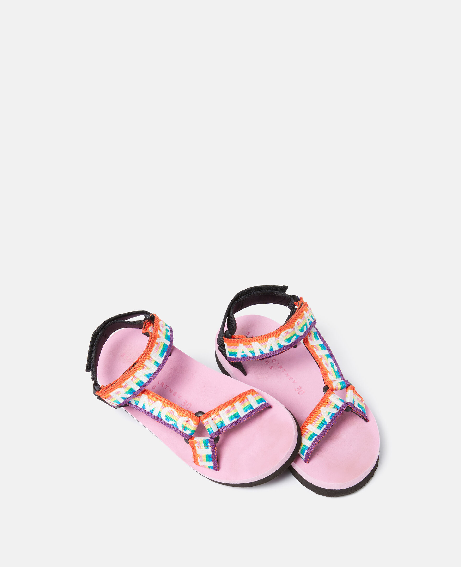Stella Logo Rainbow Tape Sandals-Multicolour-large image number 3