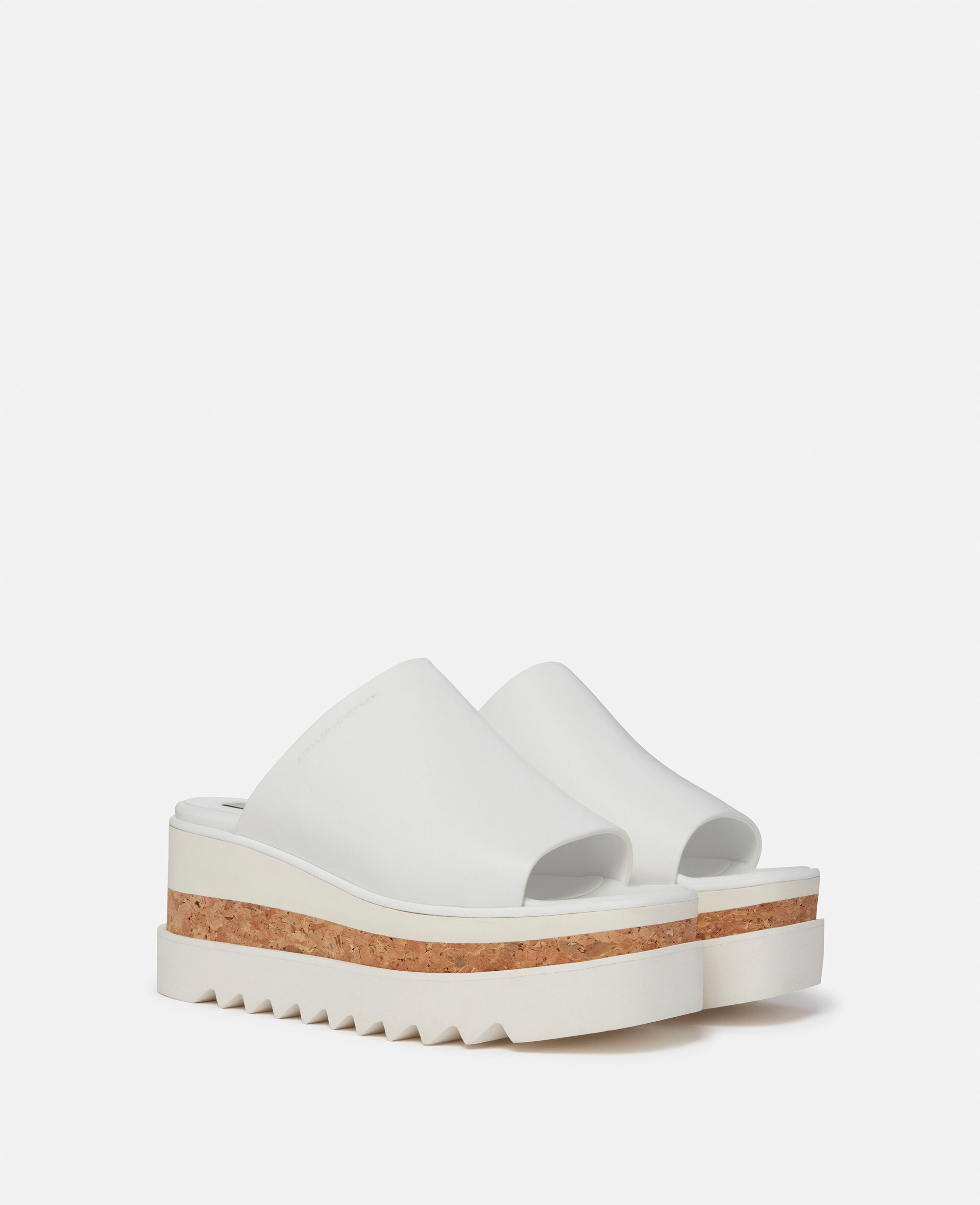 Women ピュアホワイト スニークエリス プラットフォームサンダル | Stella McCartney JP