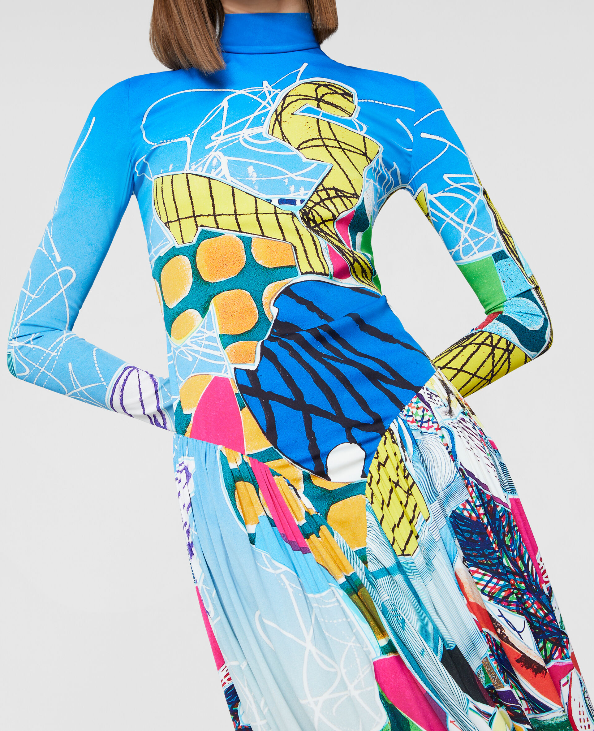Stella by Stella Spectralia Print Midi Dress-Multicolour-large image number 3