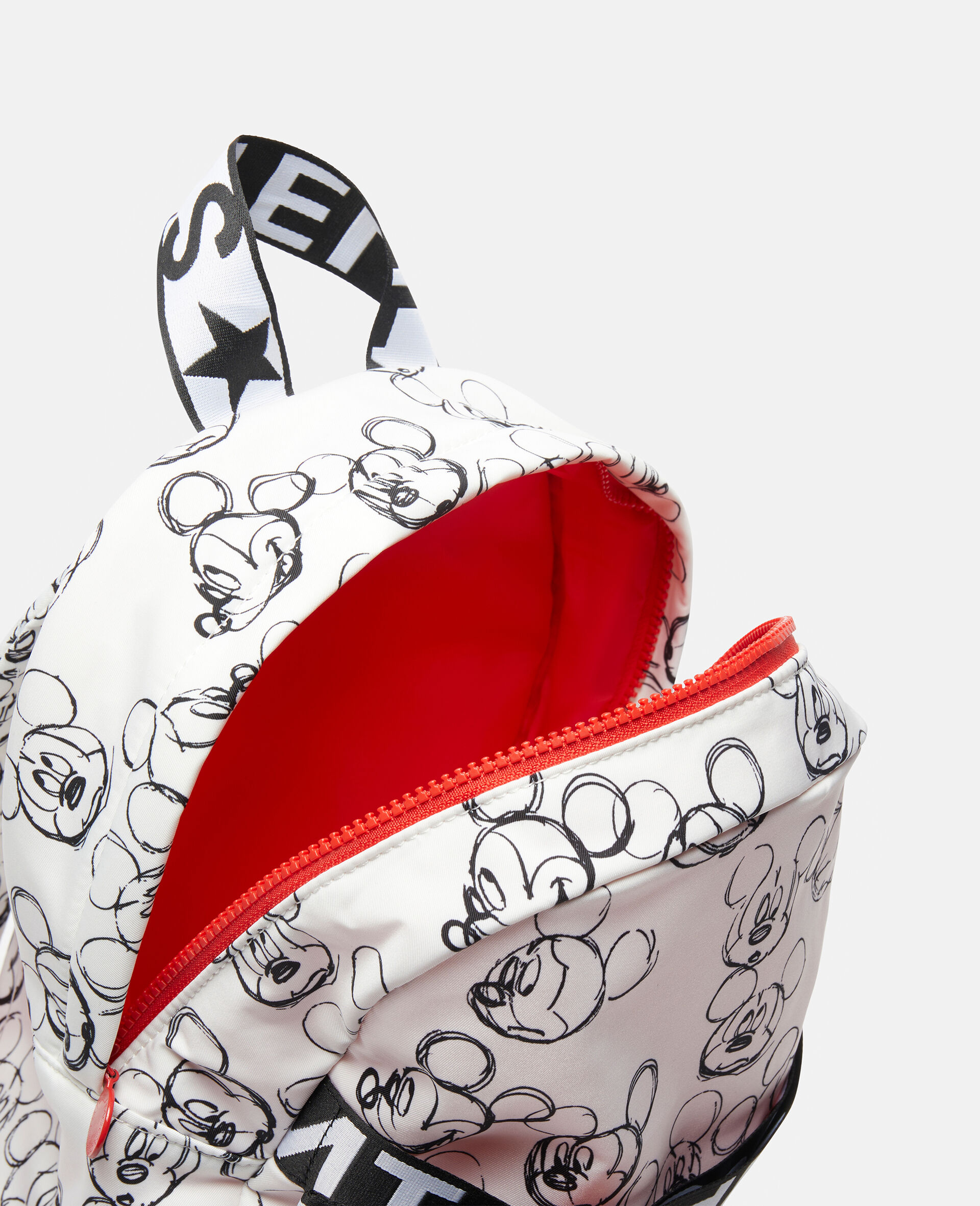 Fantasia Mickey Print Backpack-White-large image number 1