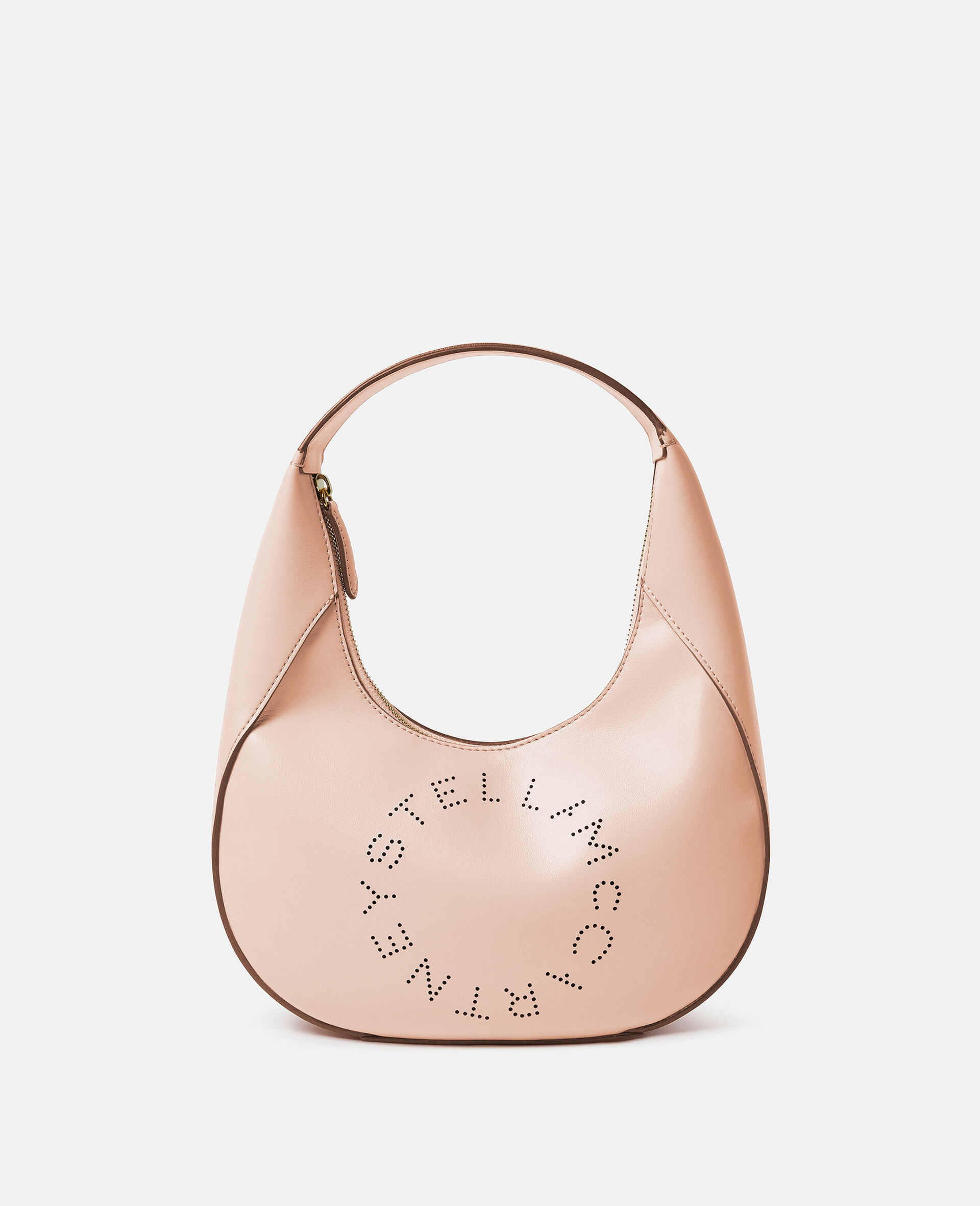 Small Stella Logo Hobo Shoulder Bag-Black-large image number 0