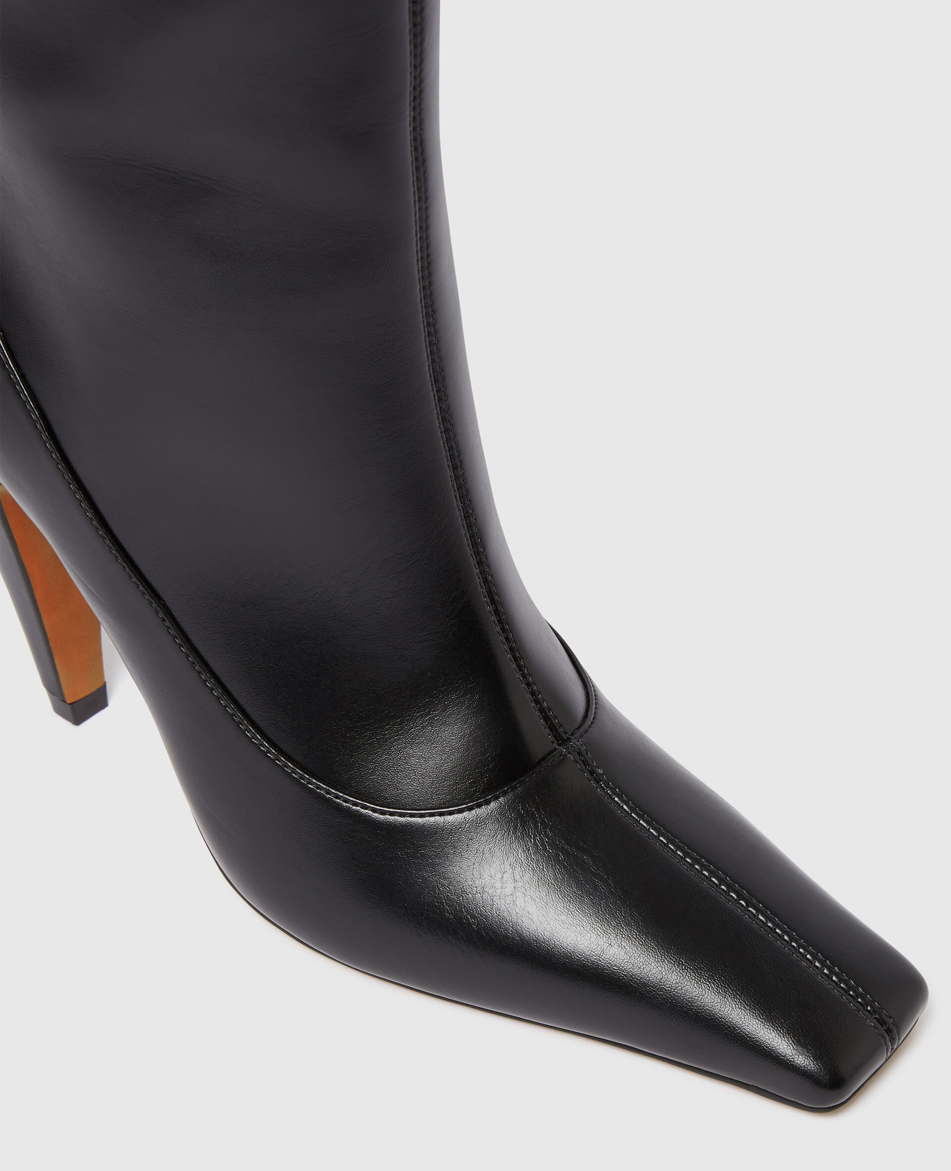 Stella Spur Knee-High Heeled Boots-Black-large Stella Spur Knee-High Heeled Boots-Black-large image number 3