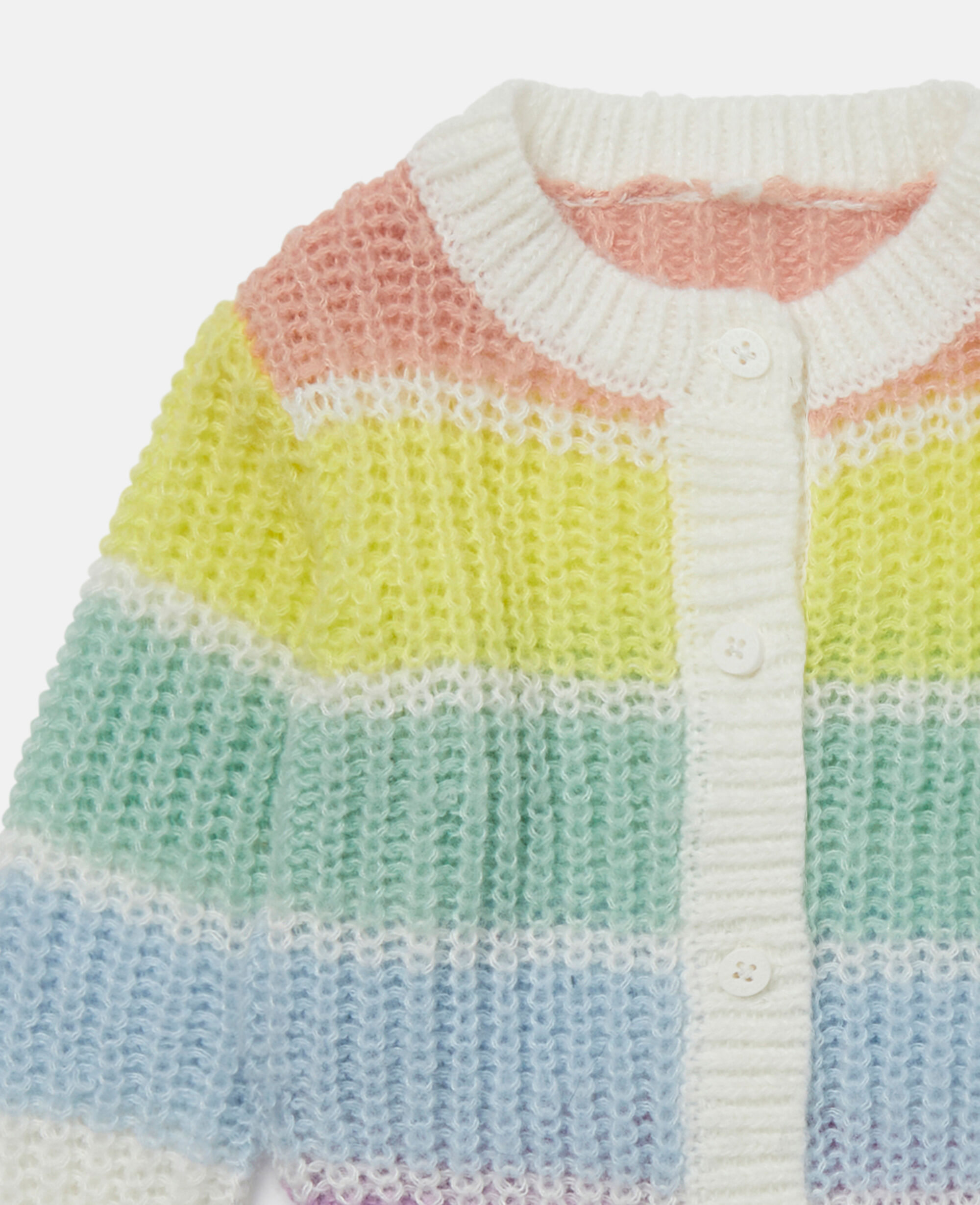 Pastel rainbow stripe cardigan clearance