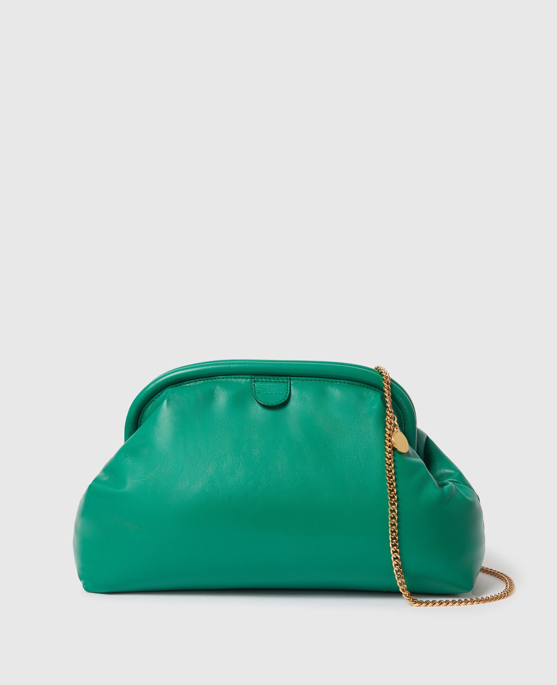 Falabella Padded Soft Clutch-Green-medium