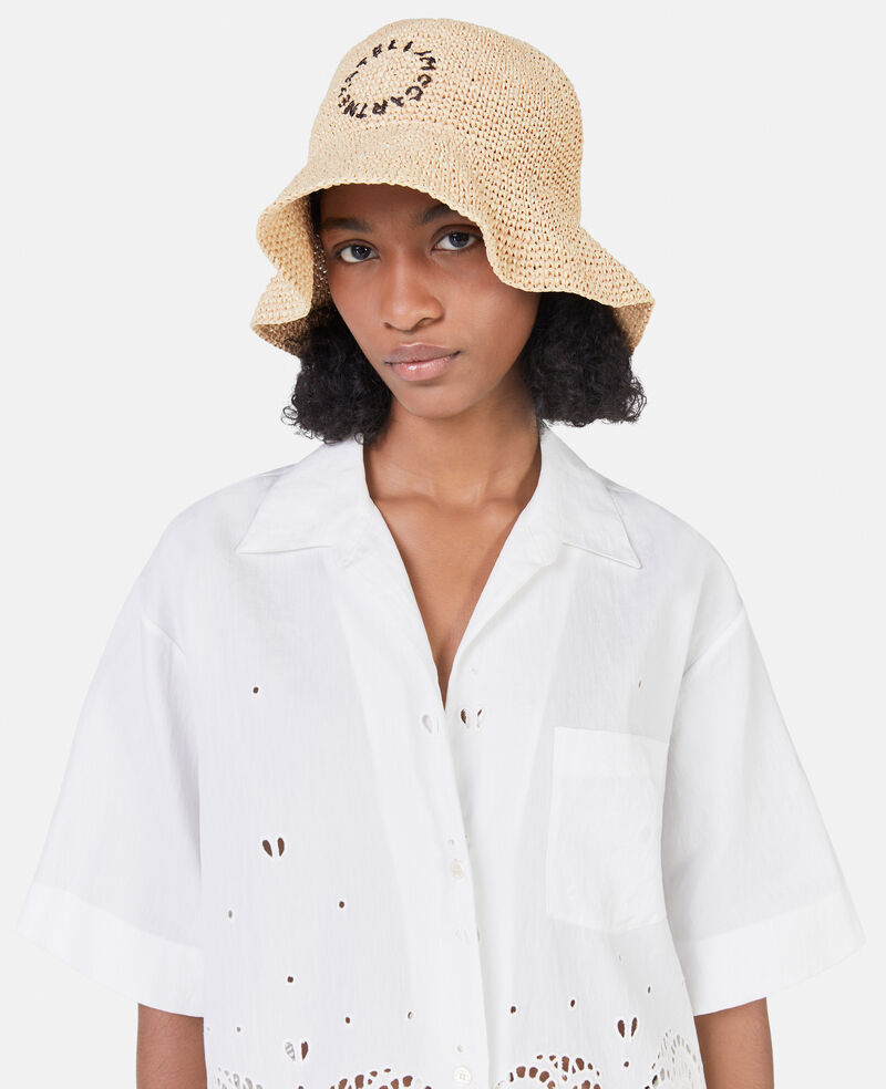 Camicia in Cotone e Lino con Cuore Traforato-Bianco-large image number 3