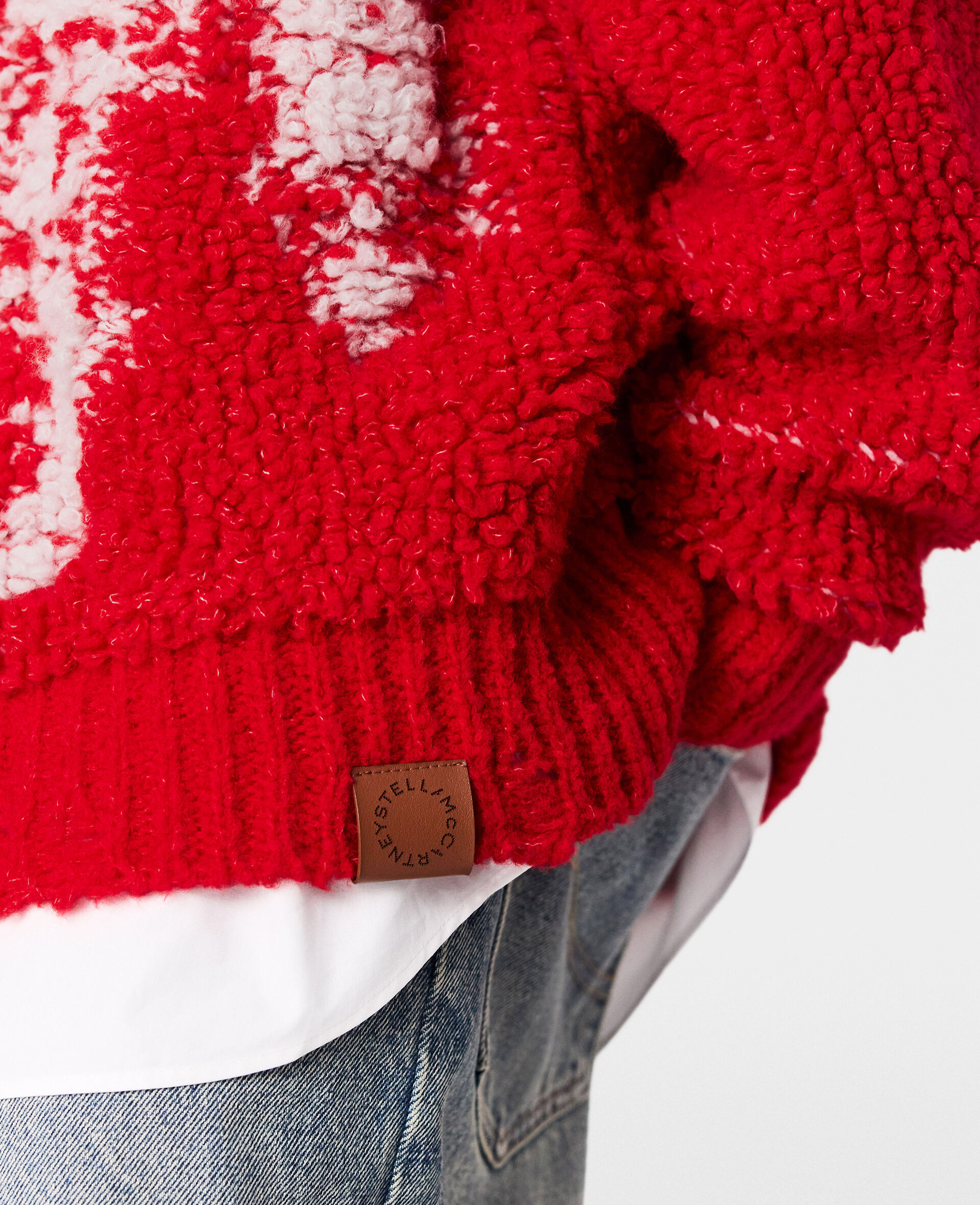 Airbrushed Horse Graphic Crewneck Jumper-Rouge-large image number 3