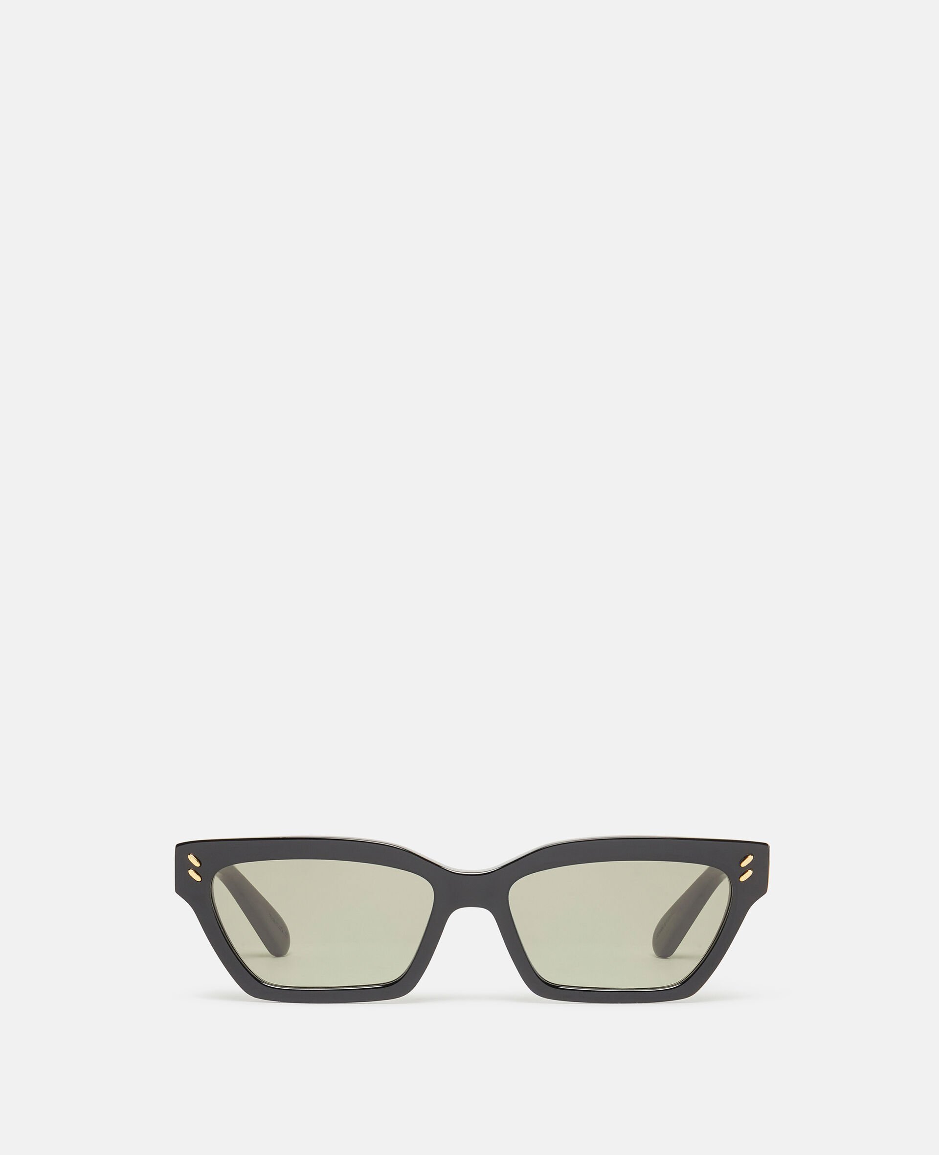 Rectangular Cat-Eye Sunglasses-黑色-large image number 0