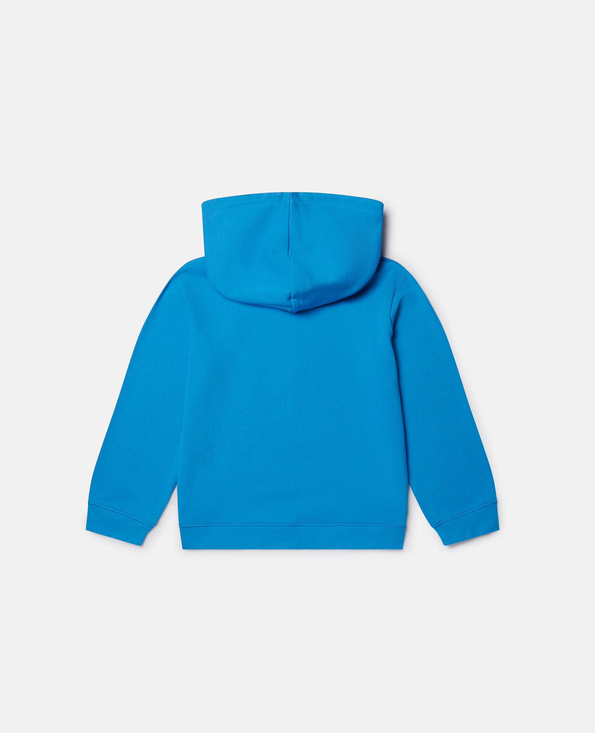 Good Vibes Monkey Print Hoodie-Blue-large image number 2