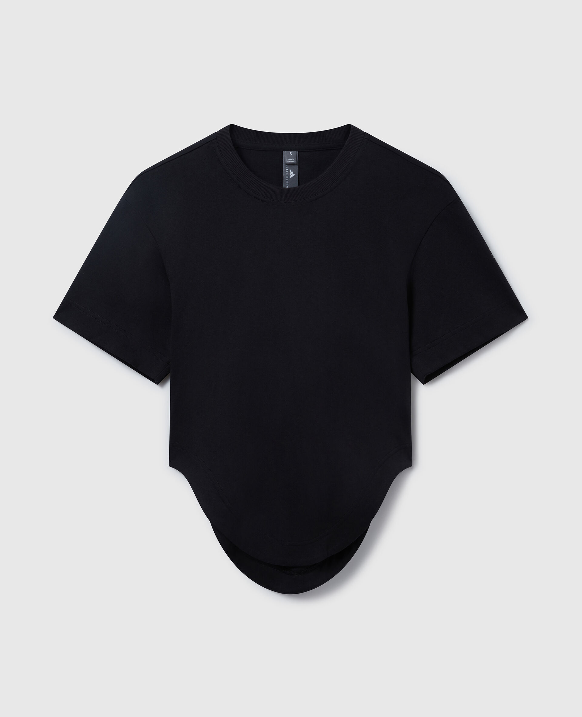 Women Black TrueLife Sportswear Curved Hem T-Shirt Stella