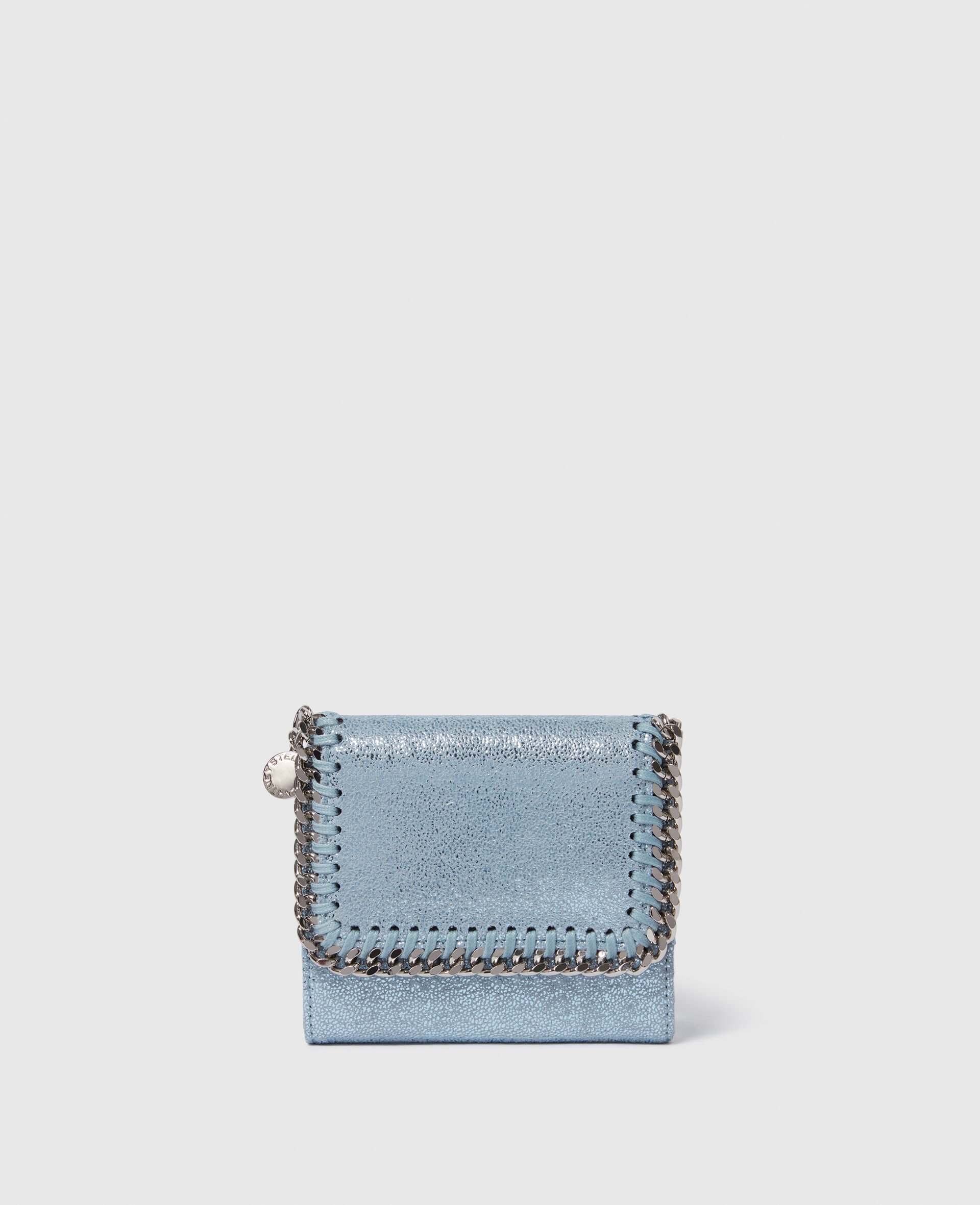 Falabella Small Flap Wallet-Silver-large image number 0