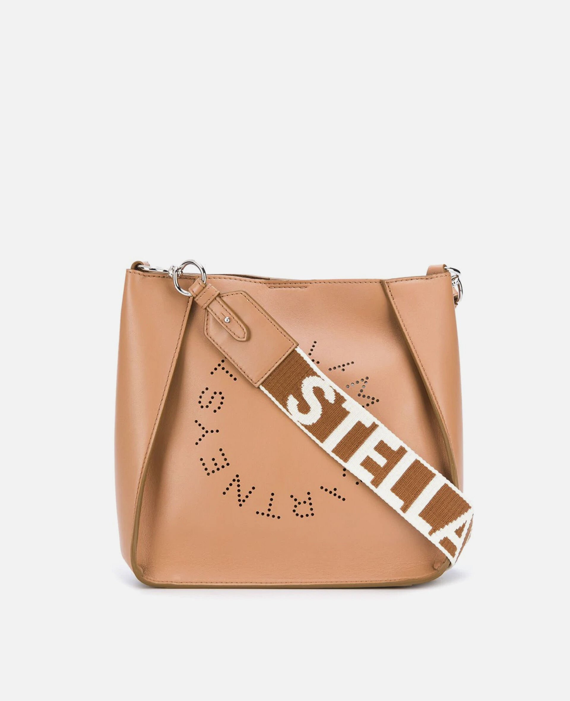 Stella Logo Shoulder Bag-Grey-large