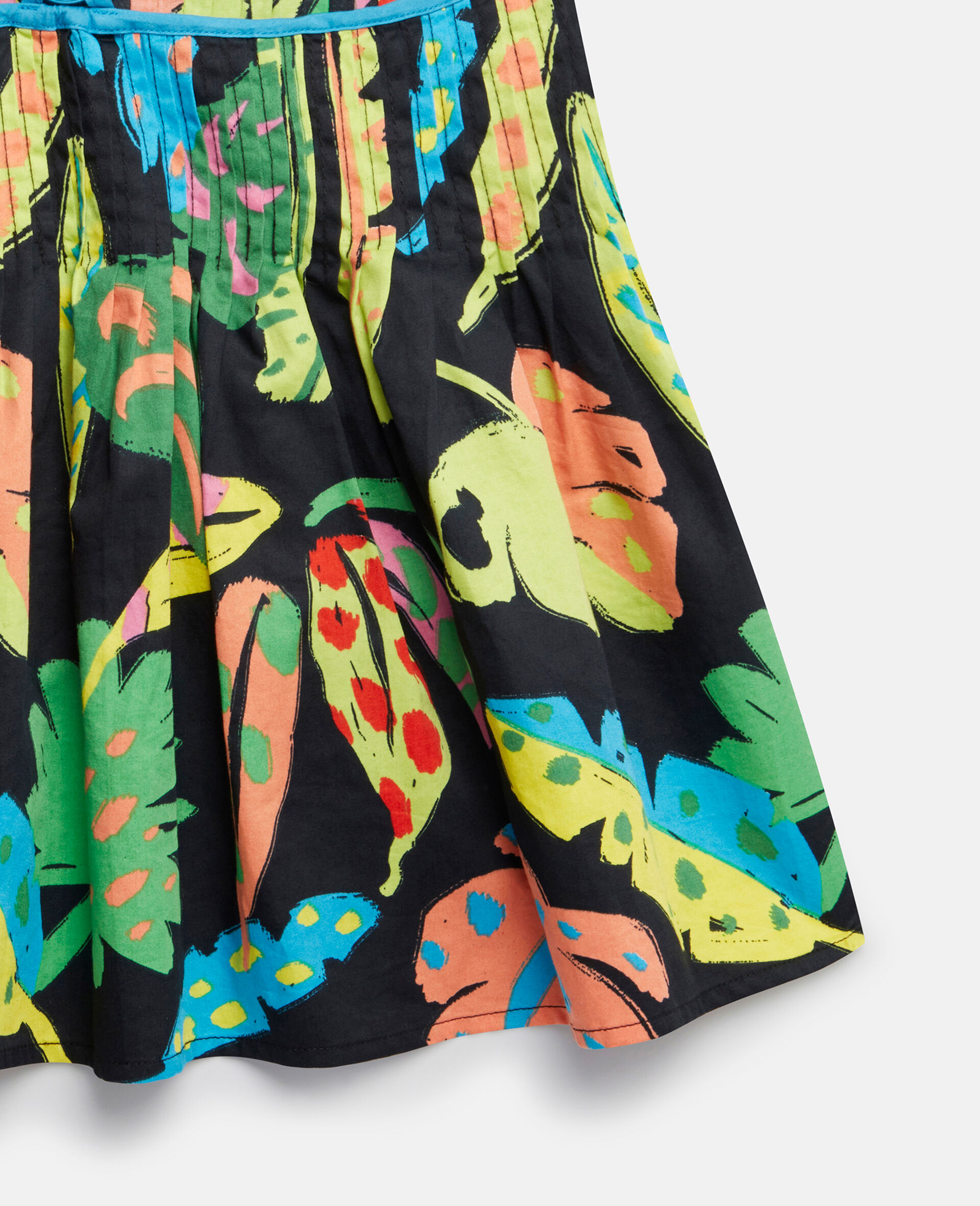 Palm Leaf Print Cami Top-Black-large image number 3