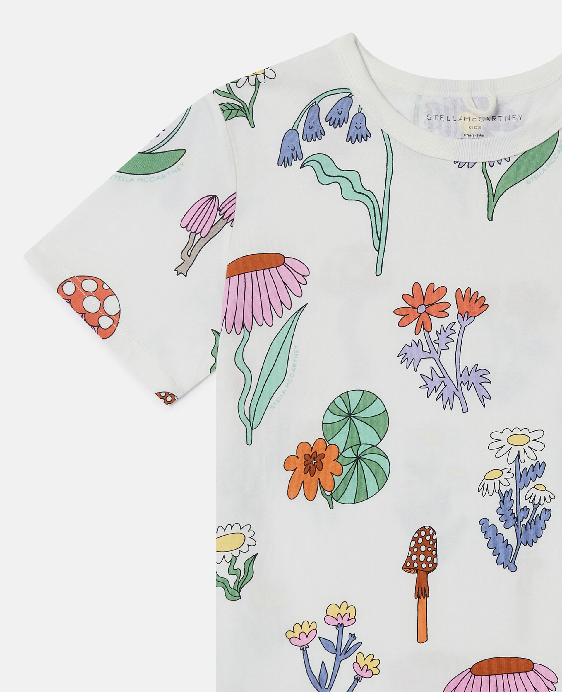 Woodland Print Crewneck T-Shirt-White-large Woodland Print Crewneck T-Shirt-White-large image number 1