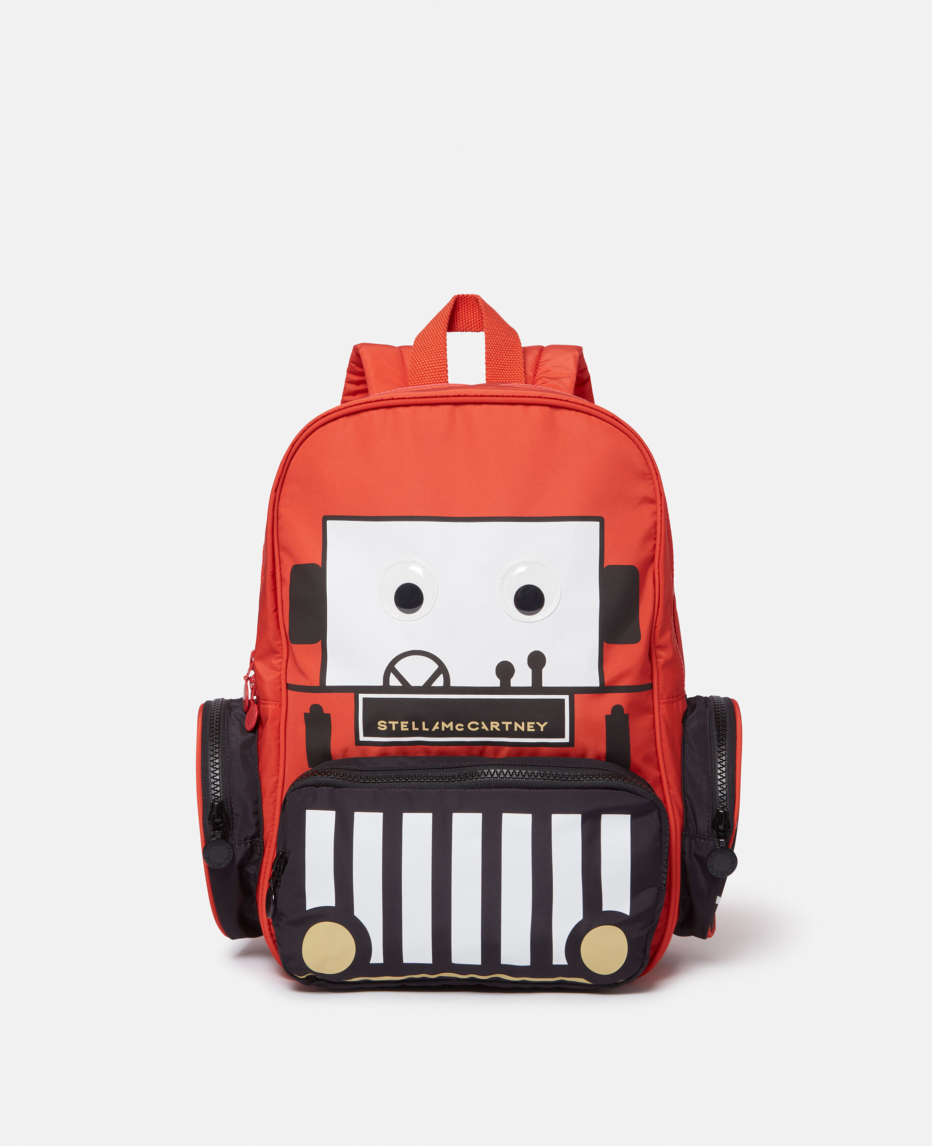 Sac a dos avec imprime tracteur -Rouge-medium
