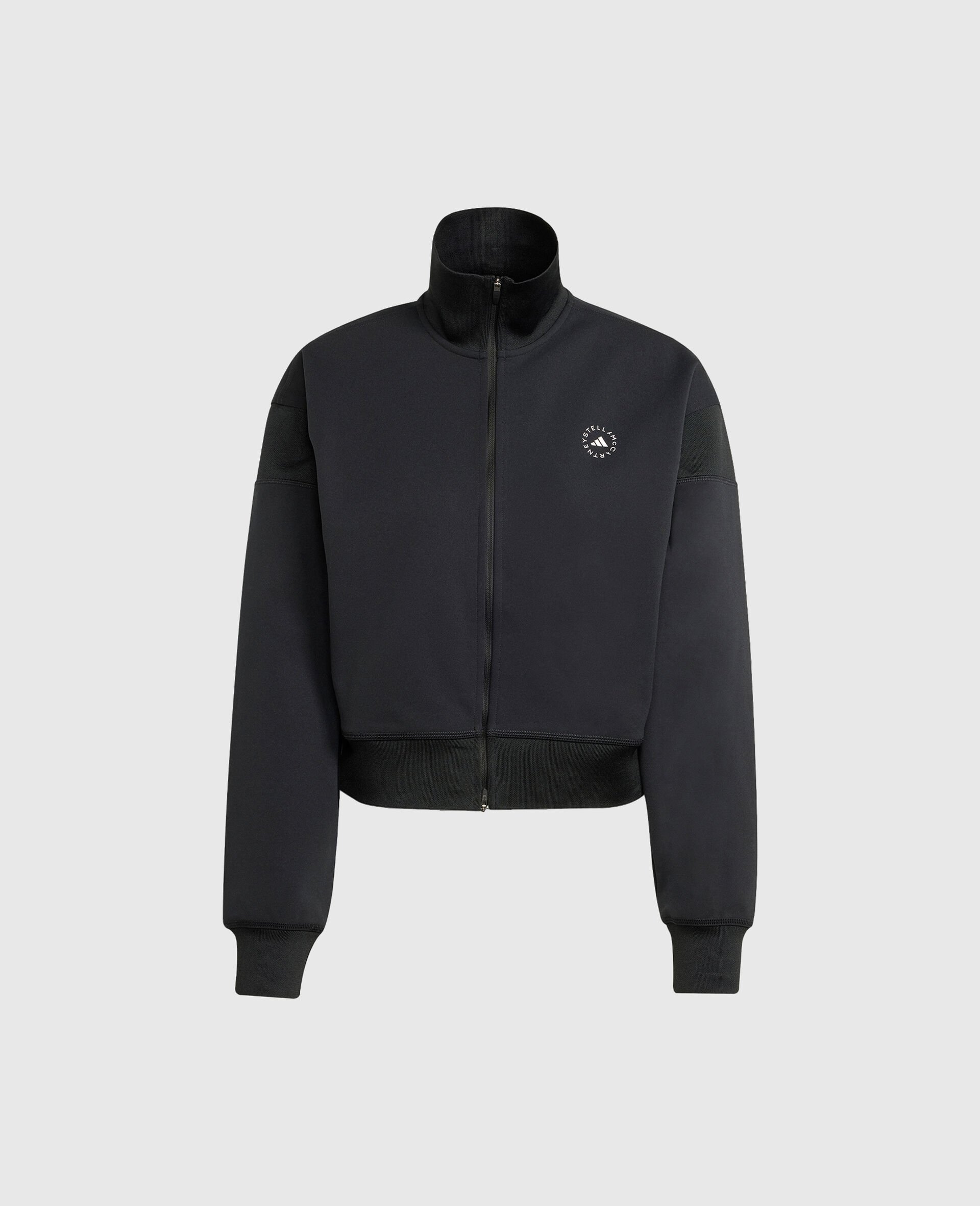 Logo Knitted Track Jacket-Black-medium