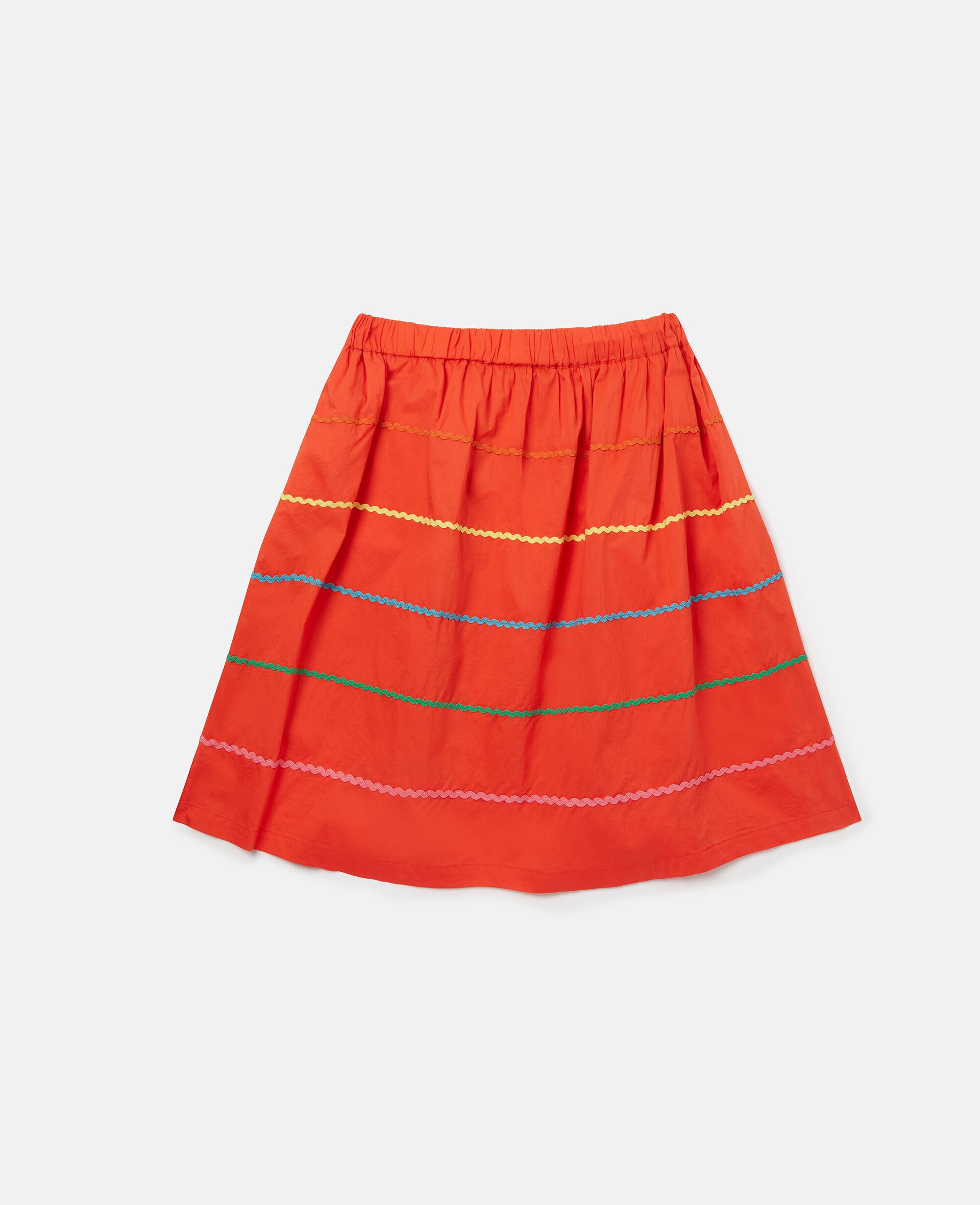 Kids レッド パロットエンブロイダリー フレアスカート | Stella McCartney JP