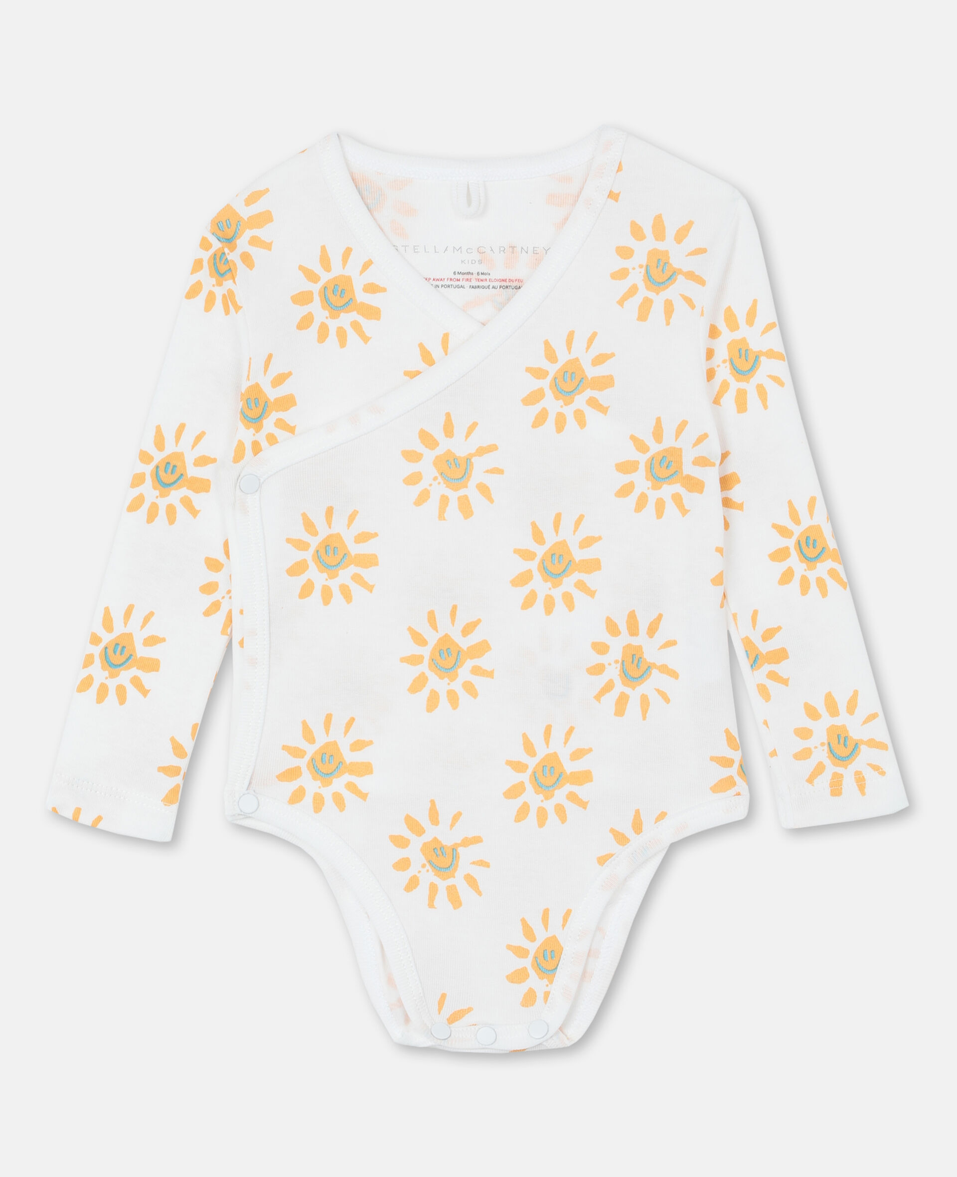 Kids 白色happy Sun 平纹针织罗纹连体衣套装 Stella Mccartney Mo Kids 白色happy Sun 平纹针织罗纹连体衣套装 Stella Mccartney Mo