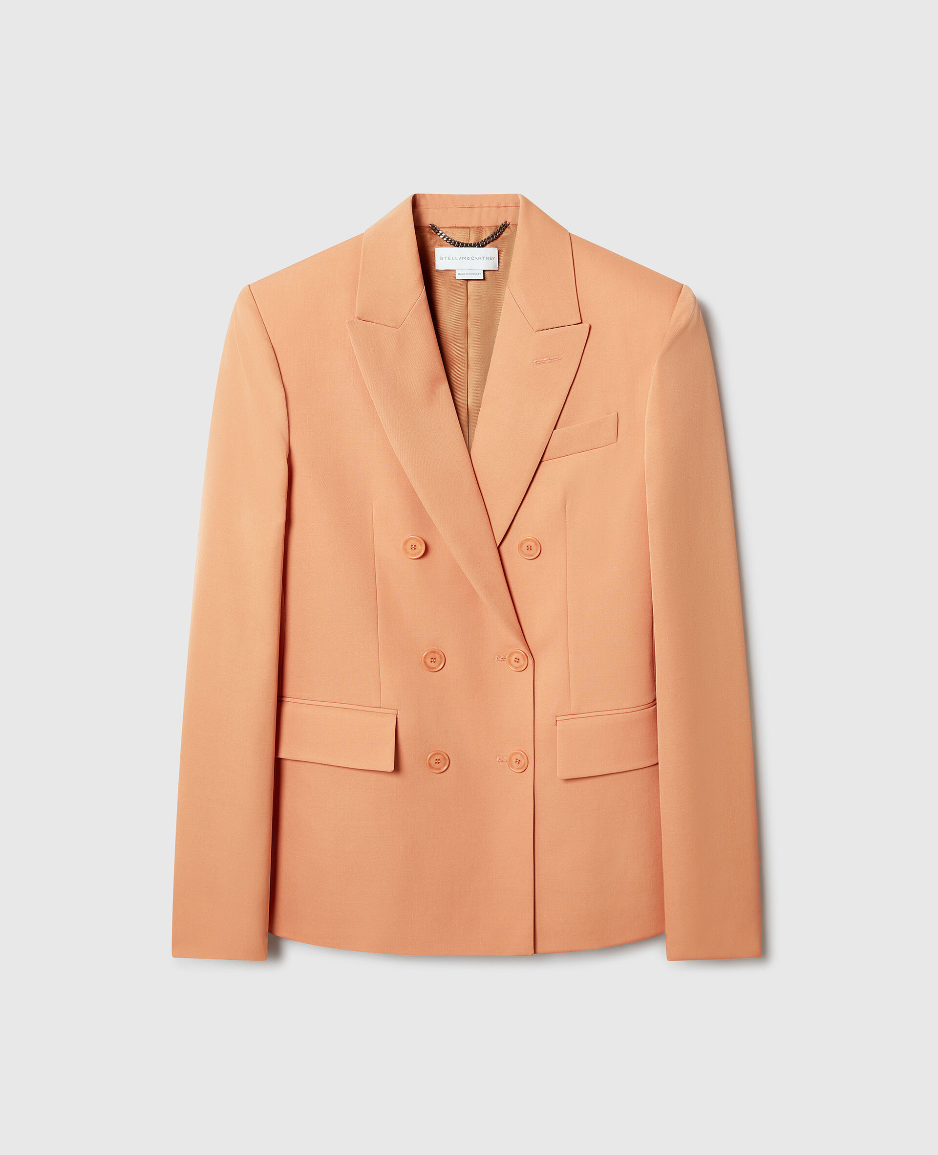 Zweireihiger Blazer -Orange-medium