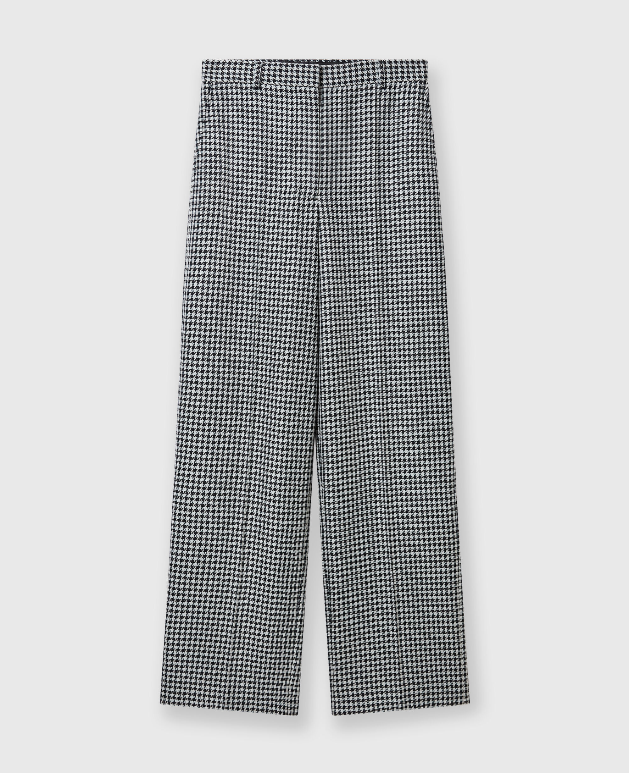 【STELLA MCCARTNEY】ローライズ ストレート パンツ Women ブラック＆ホワイト ローライズ ストライプ ストレート