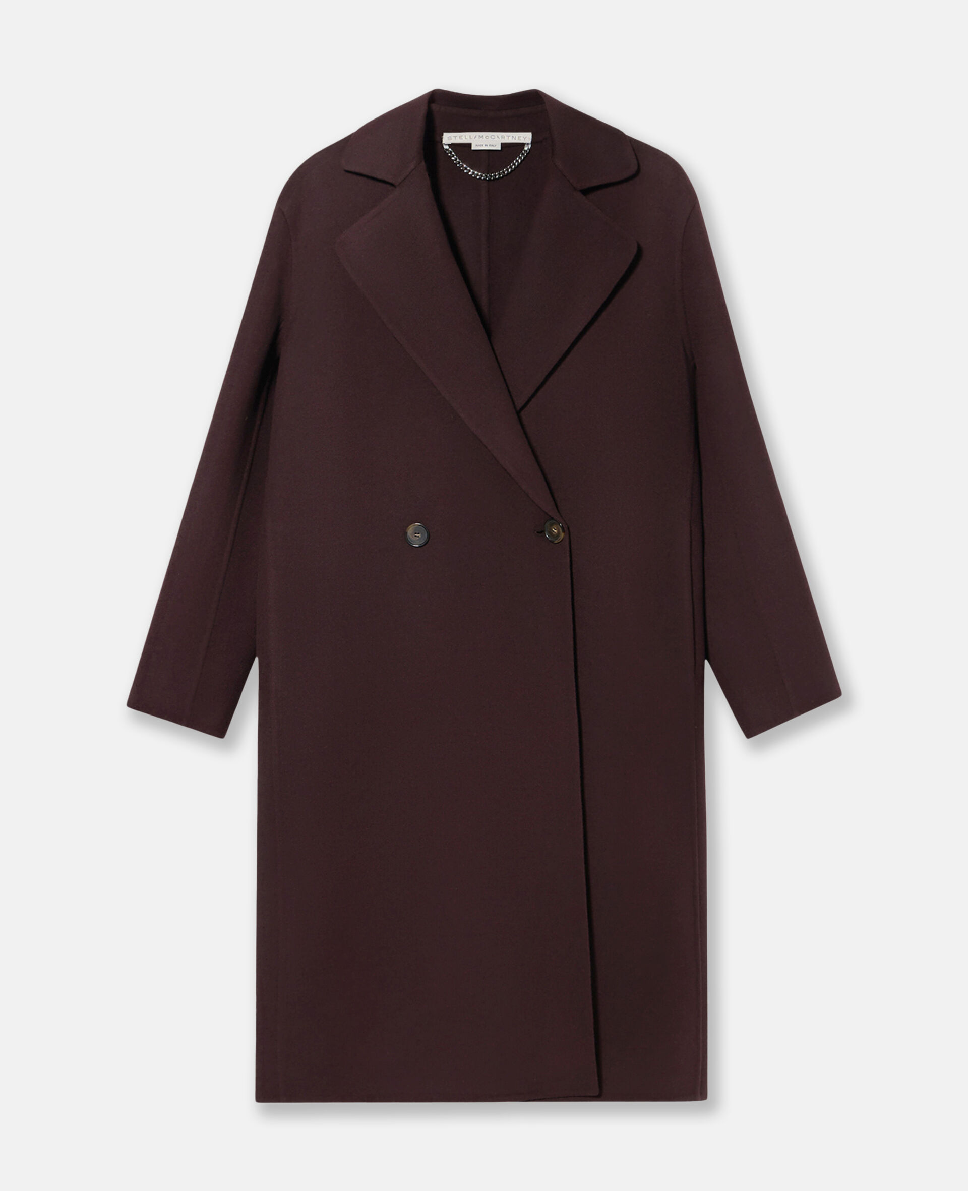 Double Breasted Longline Coat-Pink-large image number 0