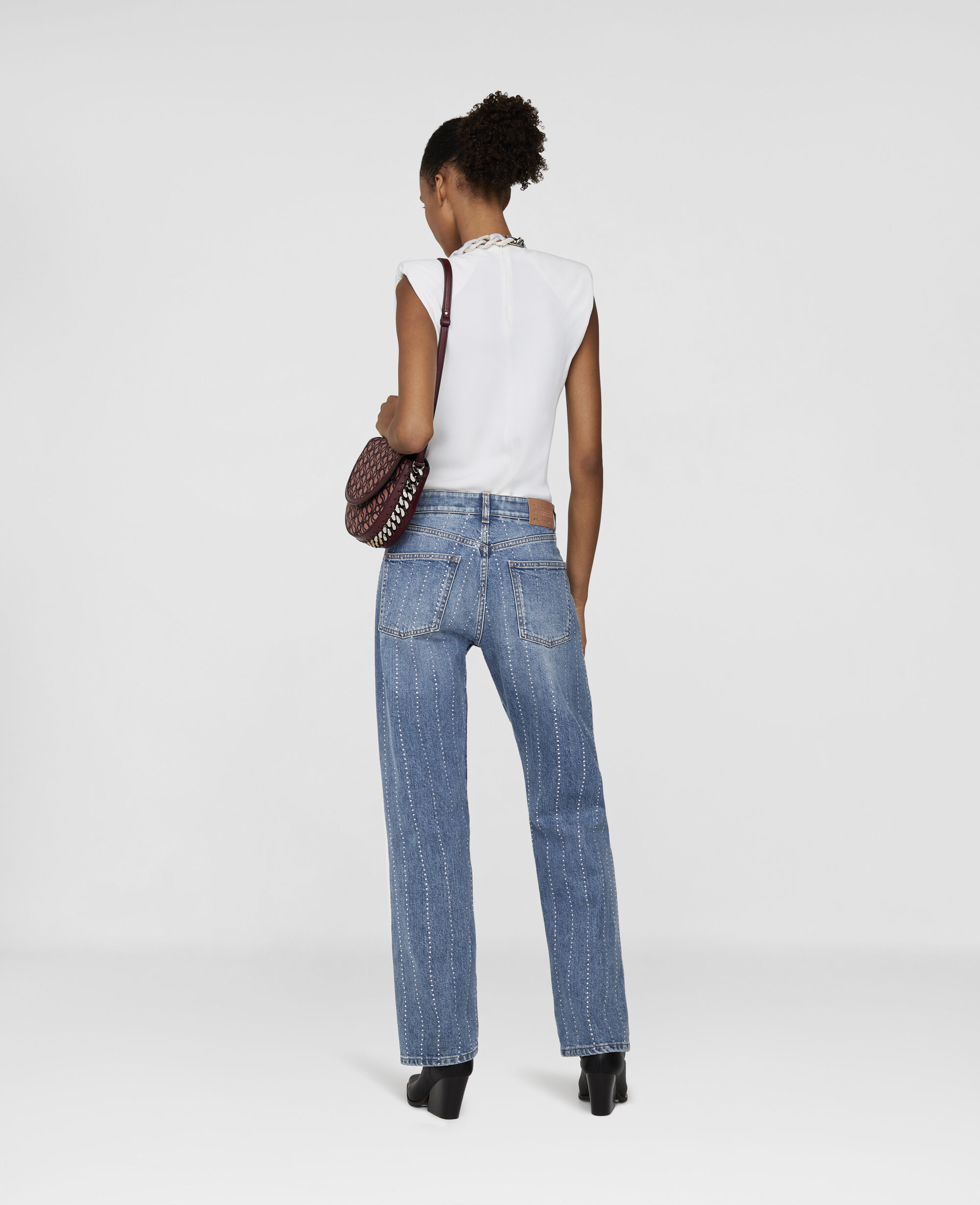 STELLA MCCARTNEY ファラヘラ チェンリンク ハケットハック ステラマッカートニーファラベラ チェーンハンドバッグ 青