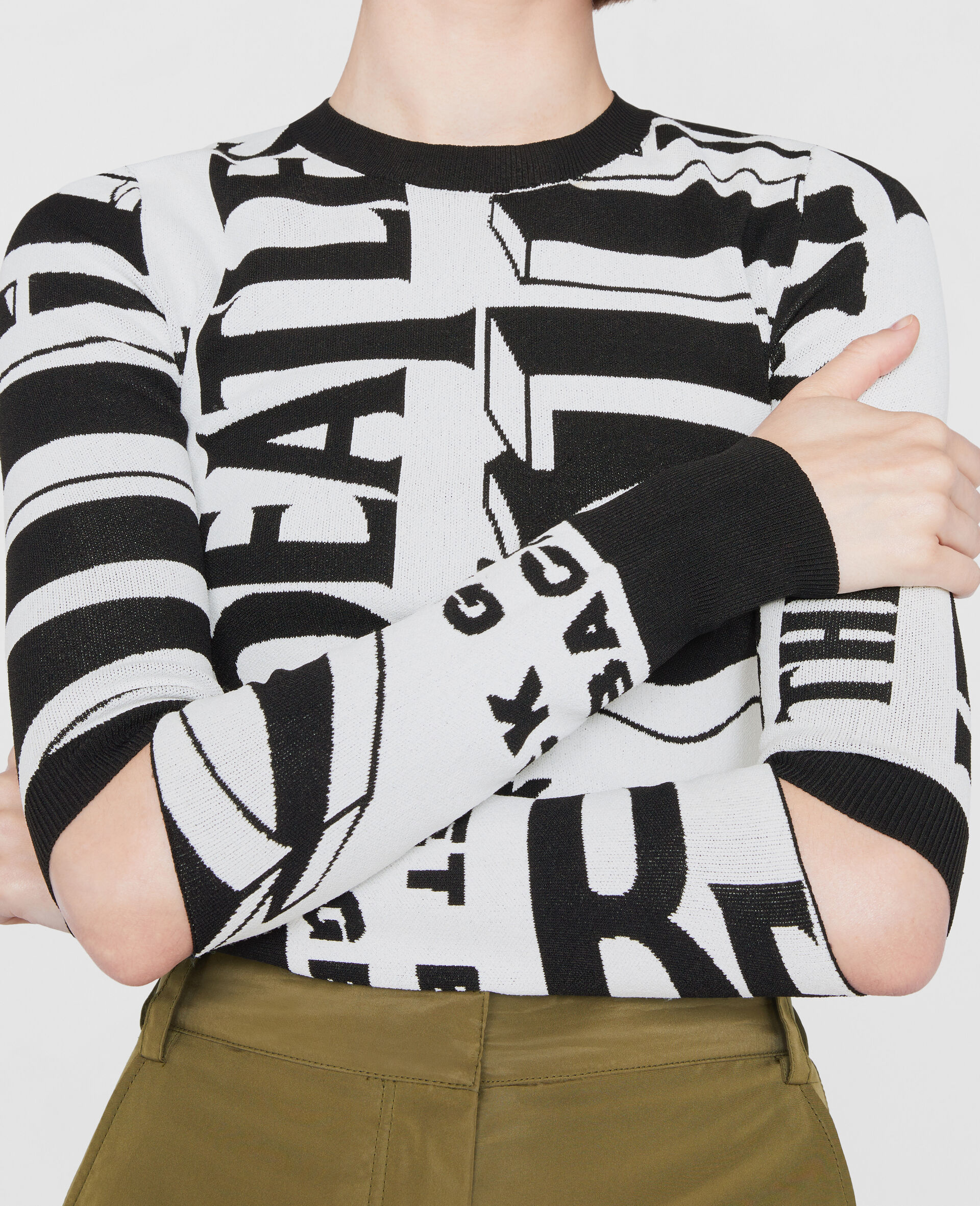 Pull en jacquard Get Back-Fantaisie-large image number 3