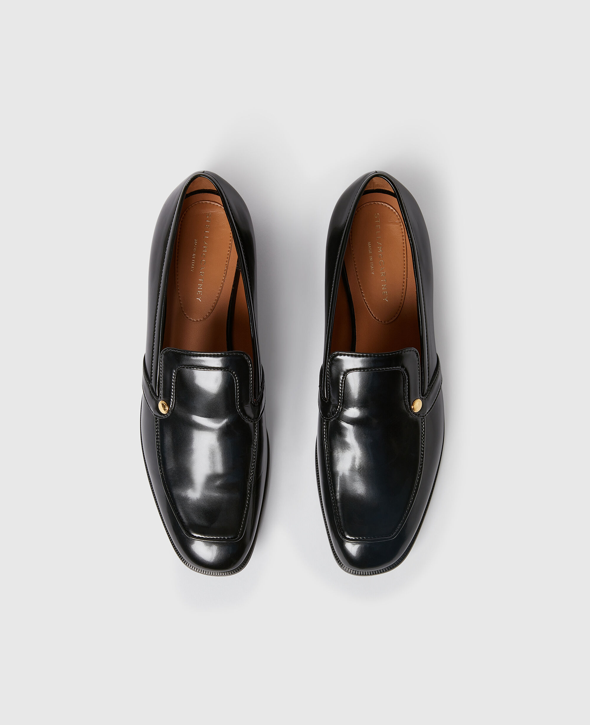 Women Black ブラッシュド バイカラー ローファー | Stella McCartney JP