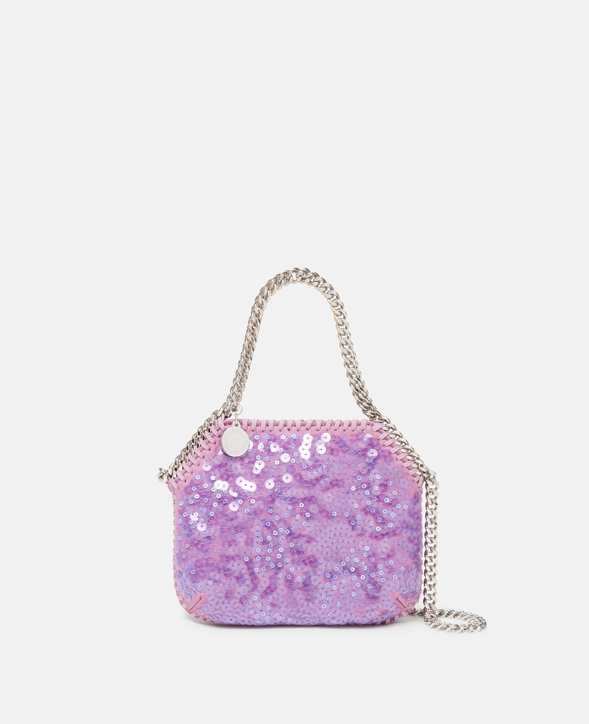 Women Lilac Falabella Sequinned Mini Shoulder Bag Stella McCartney CA