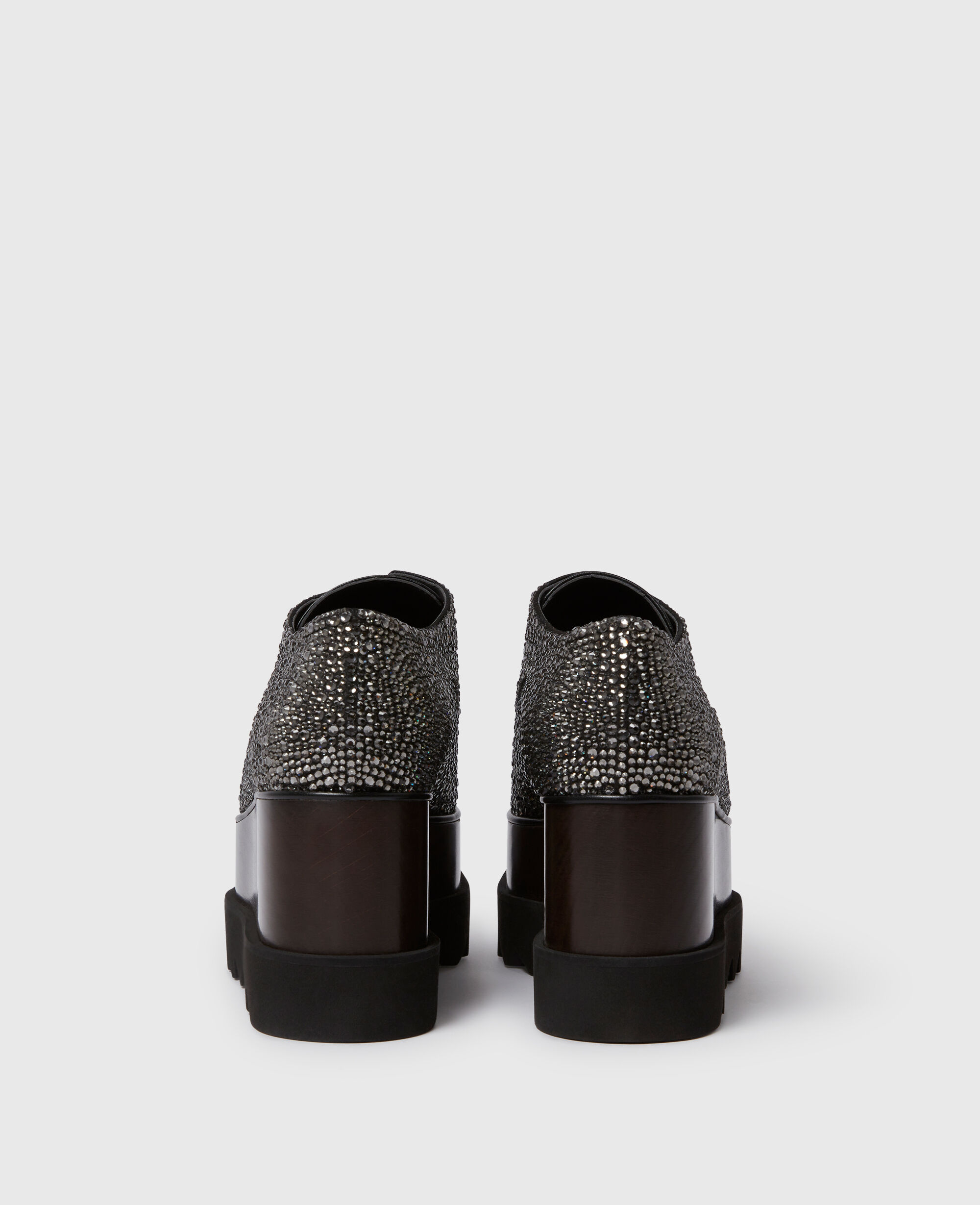 Women クリスタルブラック エリス クリスタル プラットフォーム