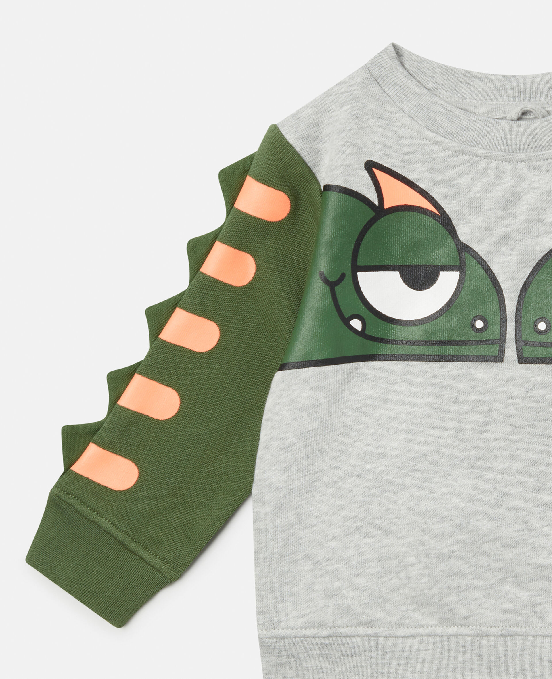 Double Gecko Print Sweatshirt-Grey-large Double Gecko Print Sweatshirt-Grey-large image number 1