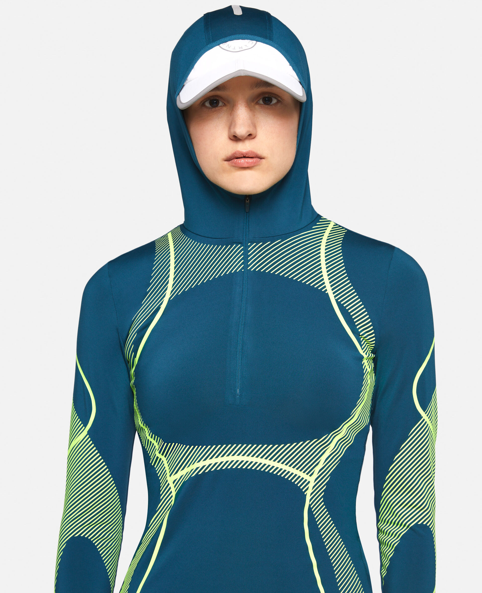 TruePace Hooded Running Long Sleeve Midlayer Top-Blue-large image number 4