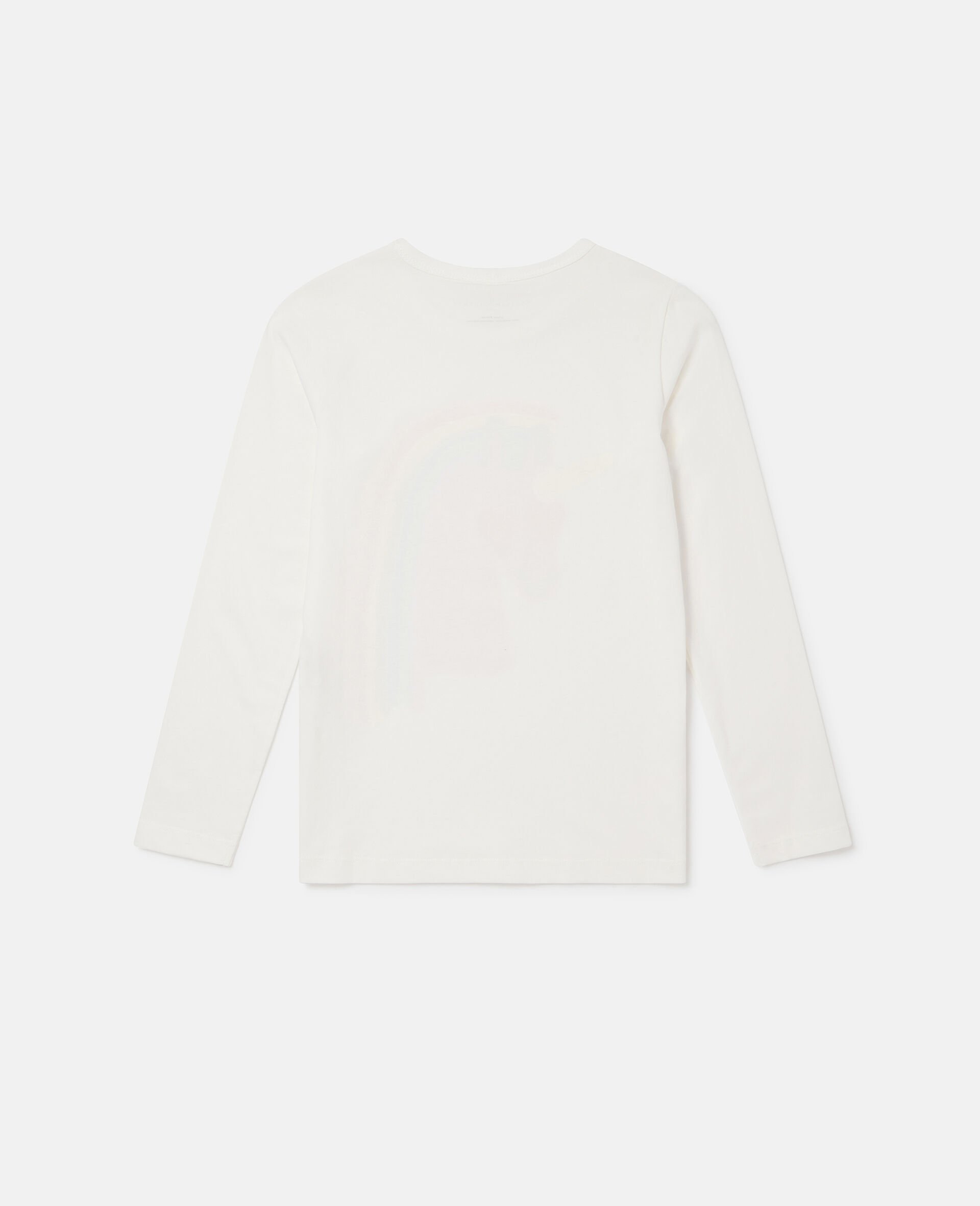 Rainbow Unicorn Long Sleeve T-Shirt-Cream-large Rainbow Unicorn Long Sleeve T-Shirt-Cream-large image number 2