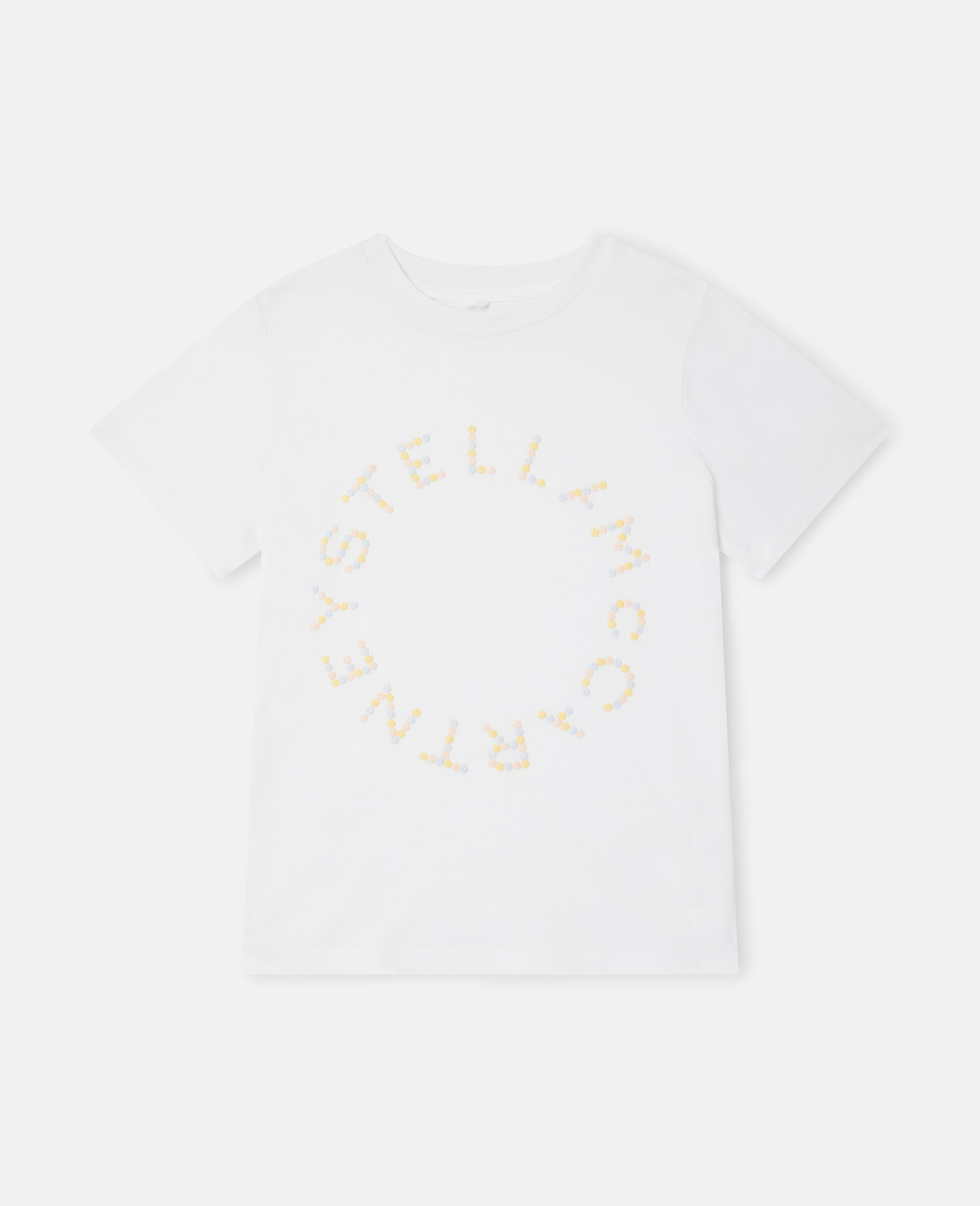 Circular Logo T-Shirt-White-medium