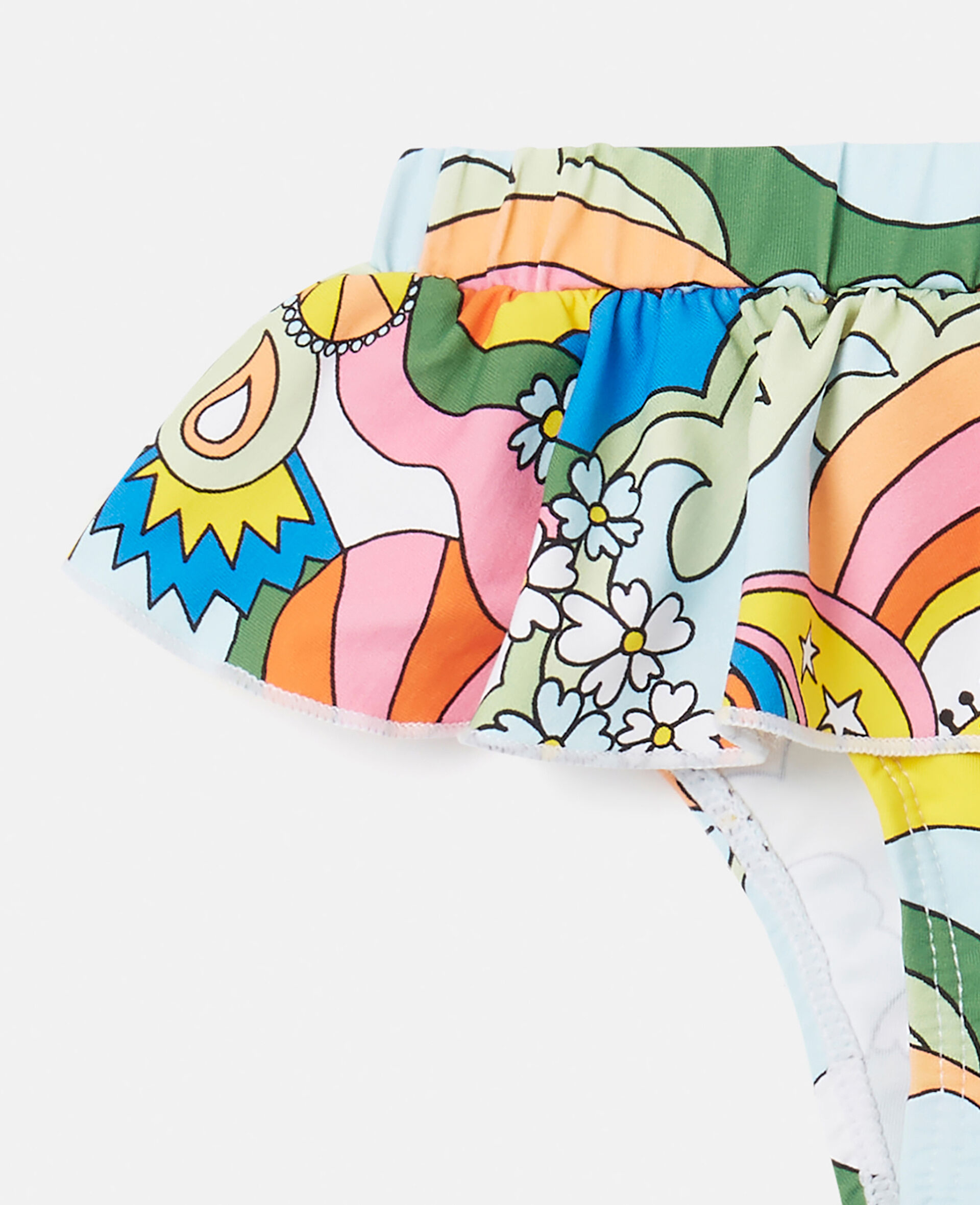 'Love to Dream' Print Bikini Briefs-White-large 'Love to Dream' Print Bikini Briefs-White-large image number 1